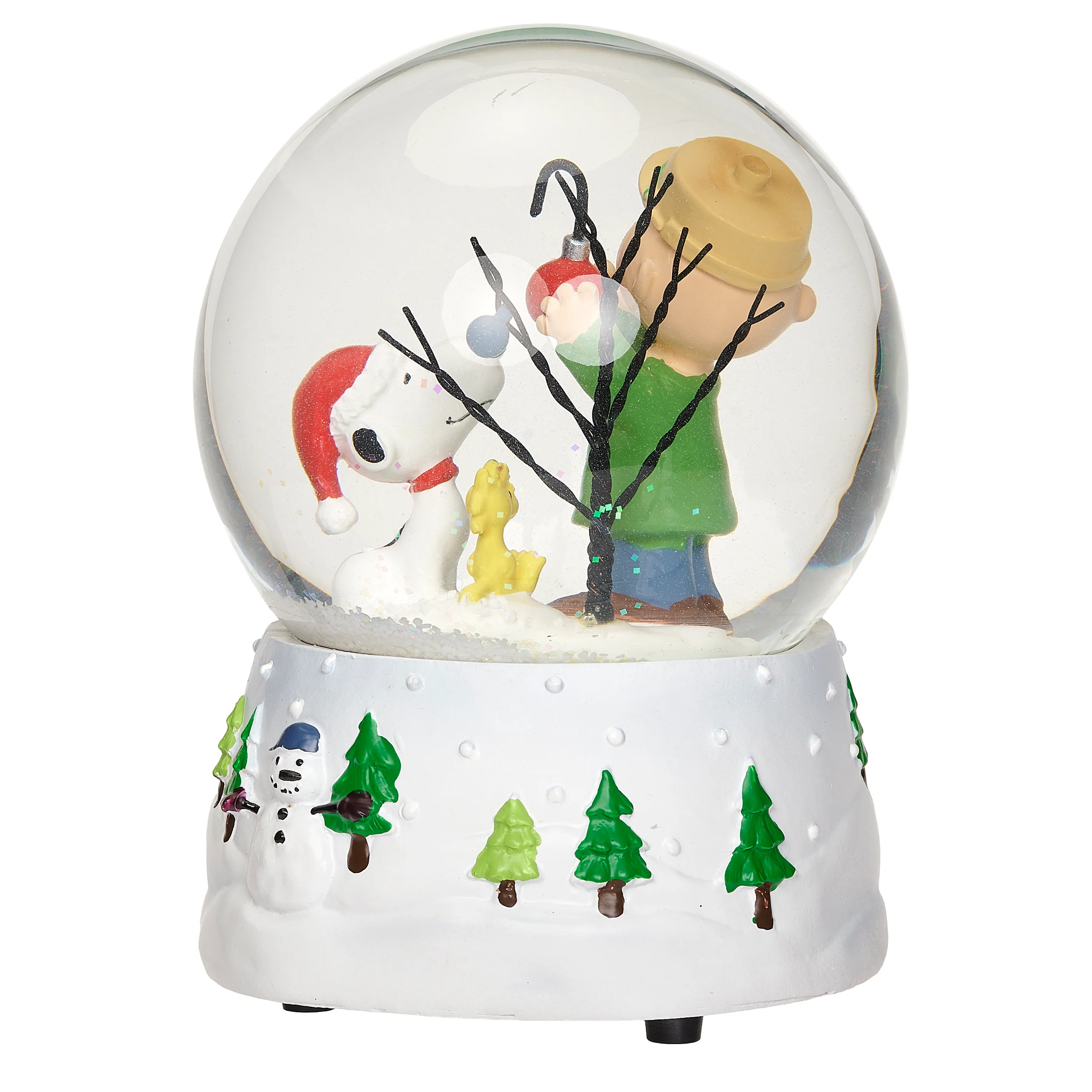 Peanuts Charlie Brown Christmas Tree Glitterdome - "O Christmas Tree" Tune - Image 3