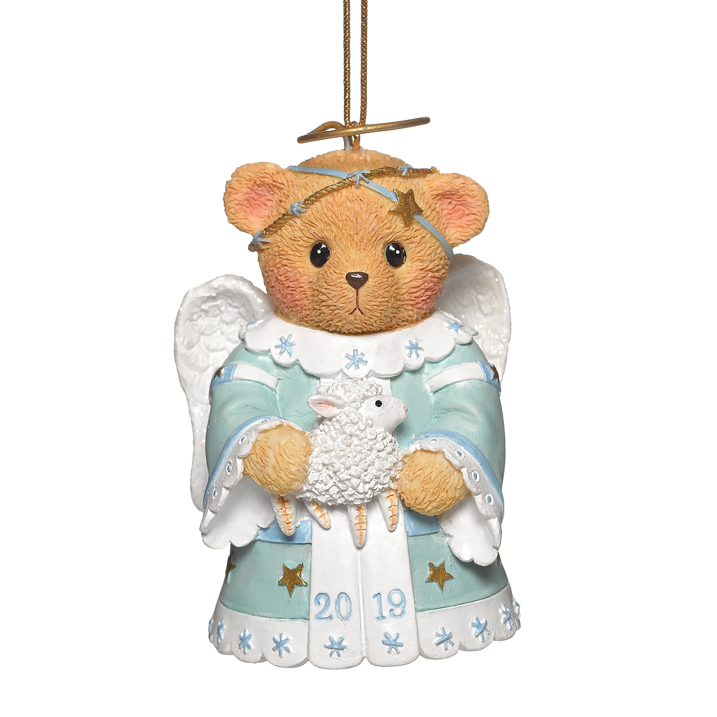 Cherished Teddies Angel Bear Bell Ornament