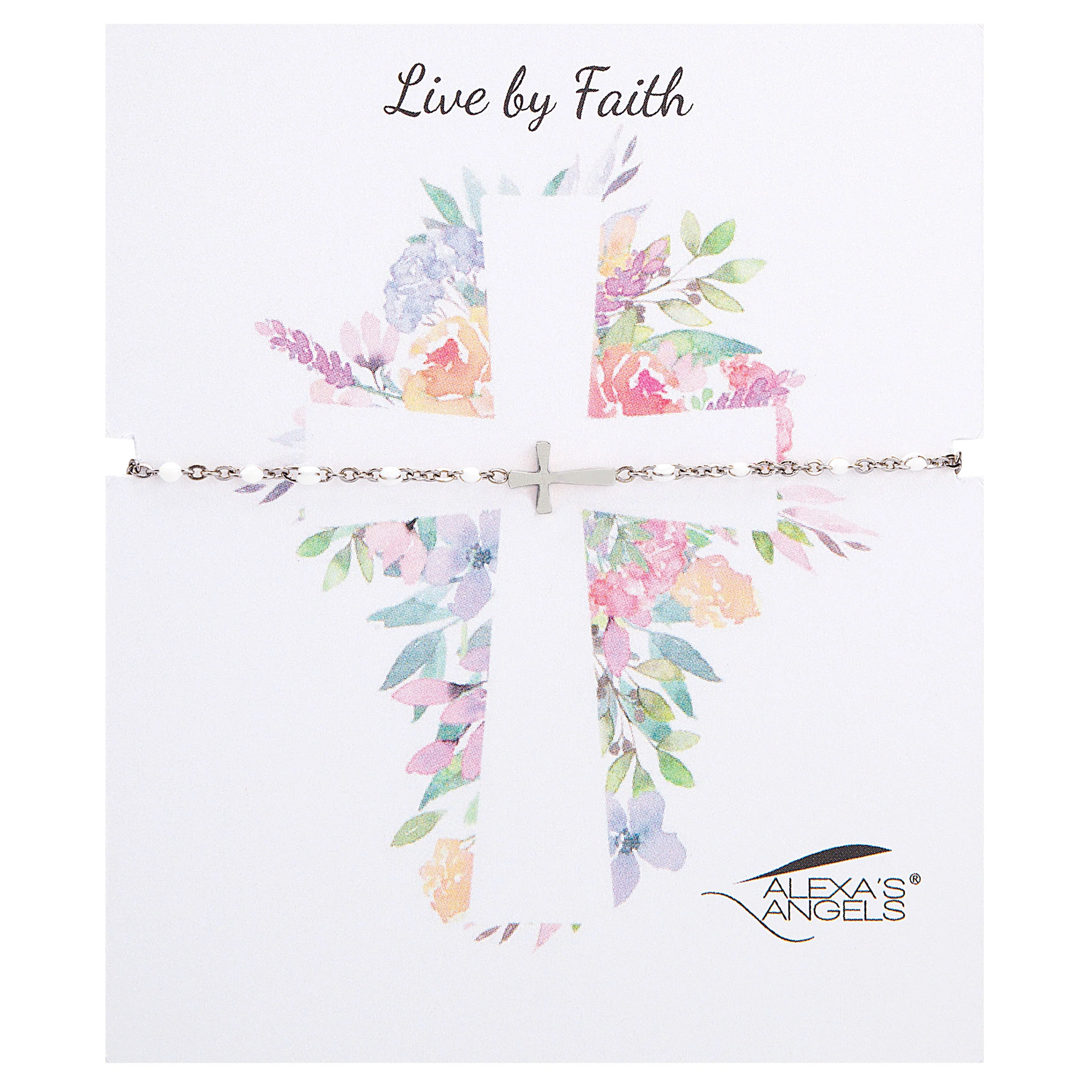 Alexa's Angels Children's Live by Faith Cross Bracelet - Image 3