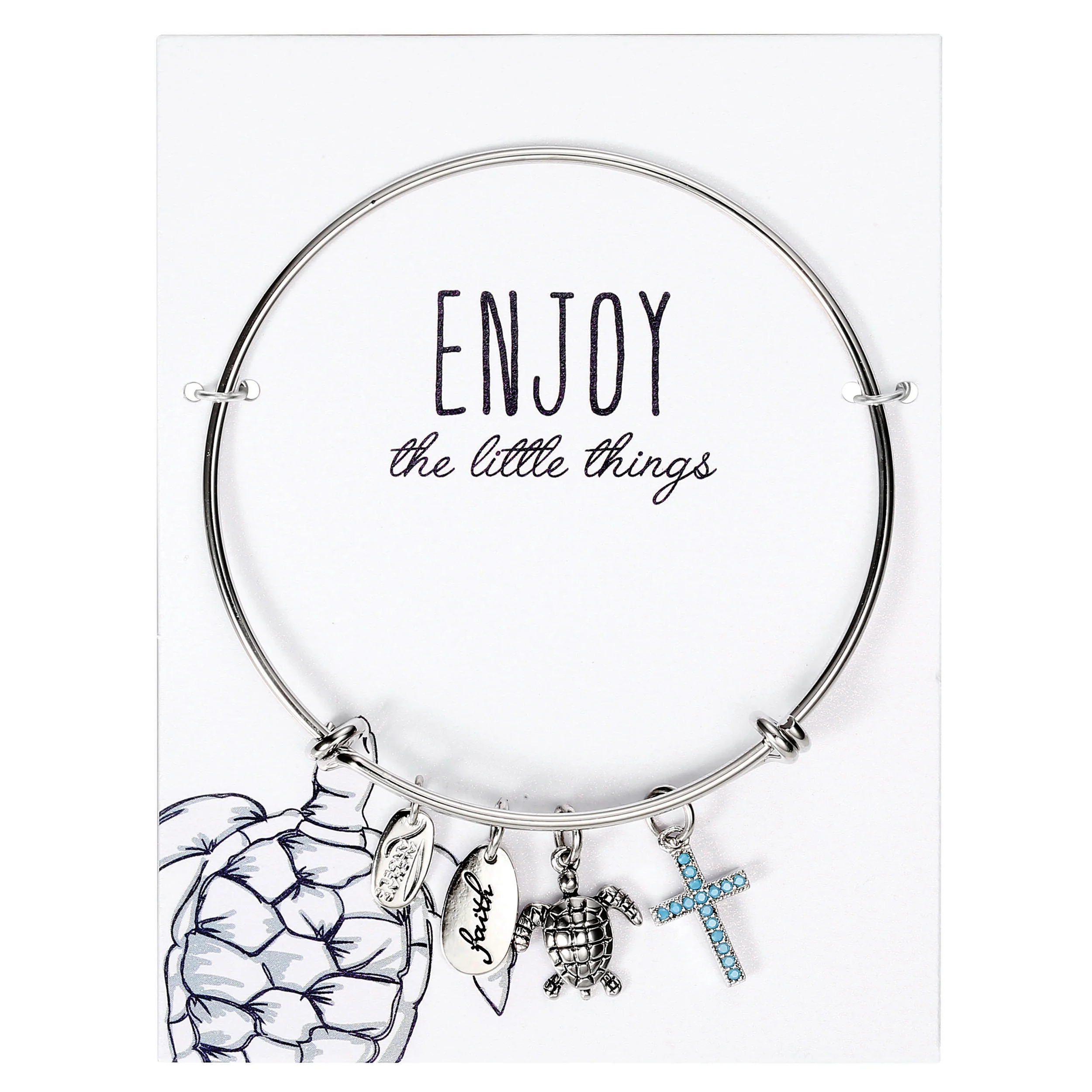 Alexa's Angels Coastal Charm Bracelet – "Enjoy the Little Things" - Image 2