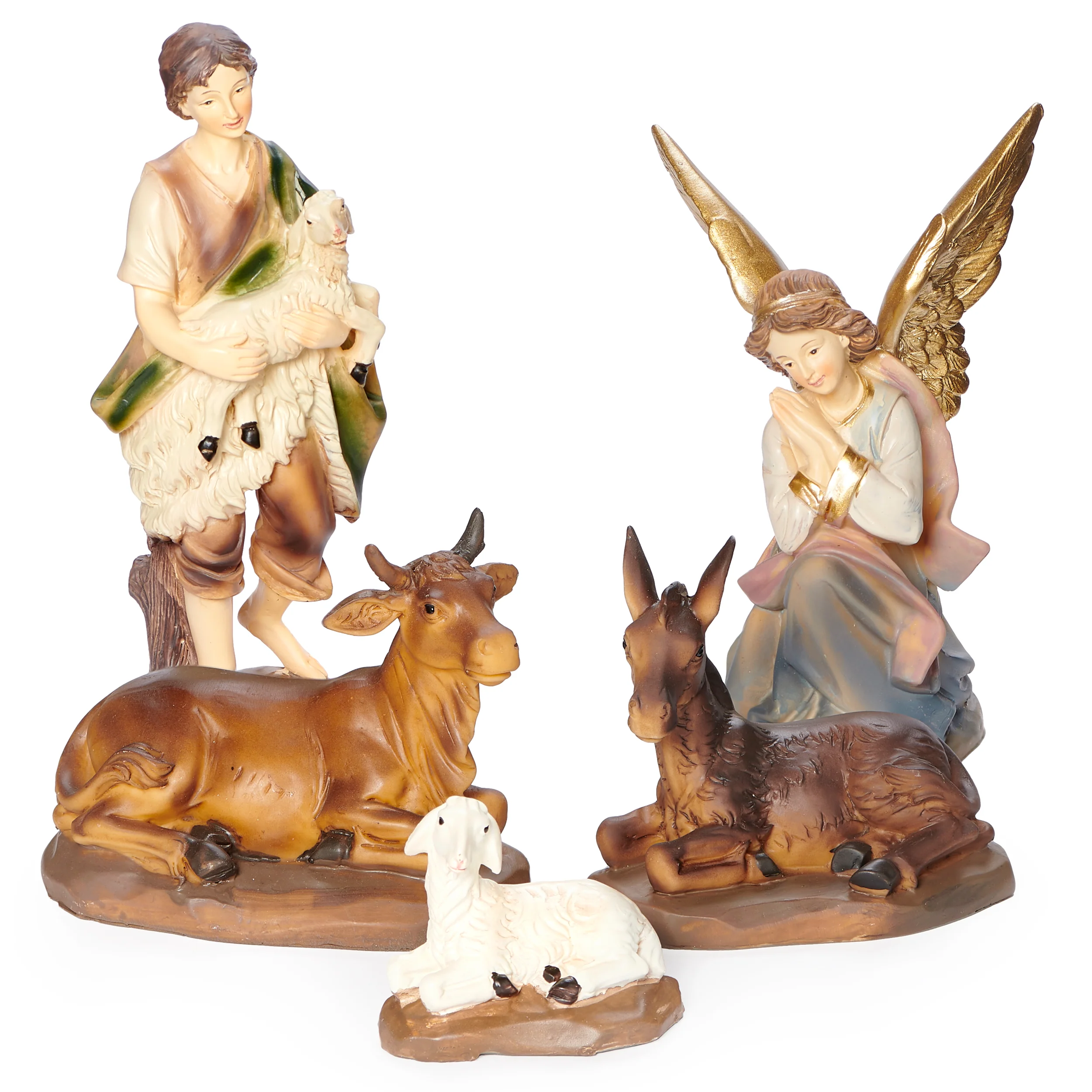 Vintage Color-Washed Nativity Set - Image 3