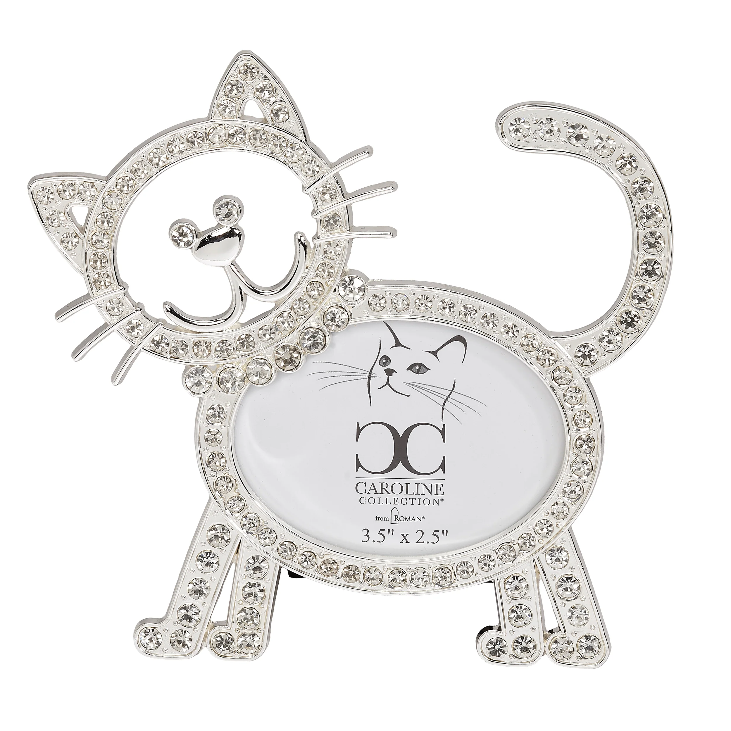 Caroline Collection Sparkling Cat Outline Frame - Image 3