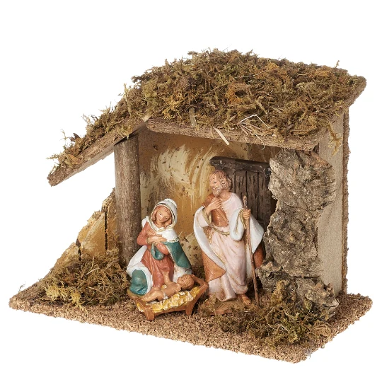 Fontanini 3-PC Nativity Set with Italian Stable - 3.5" Scale - Image 2