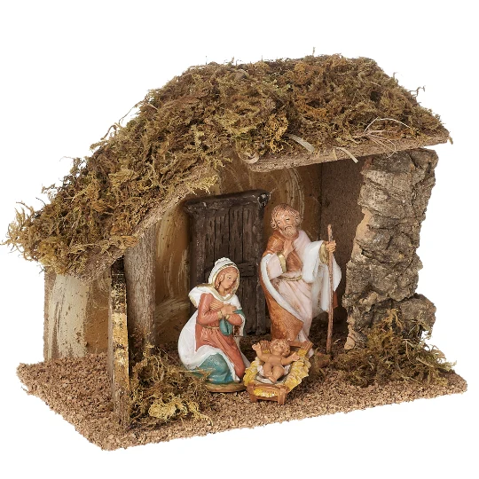 Fontanini 3-PC Nativity Set with Italian Stable - 3.5" Scale - Image 3
