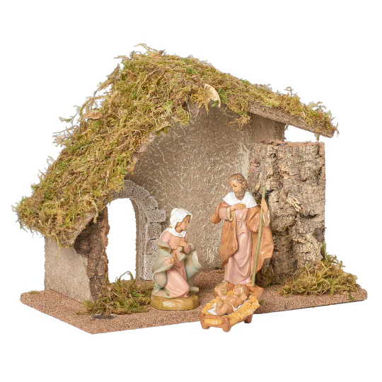 Fontanini 3-PC Nativity Starter Set with Italian Stable - 5" Scale - Image 3