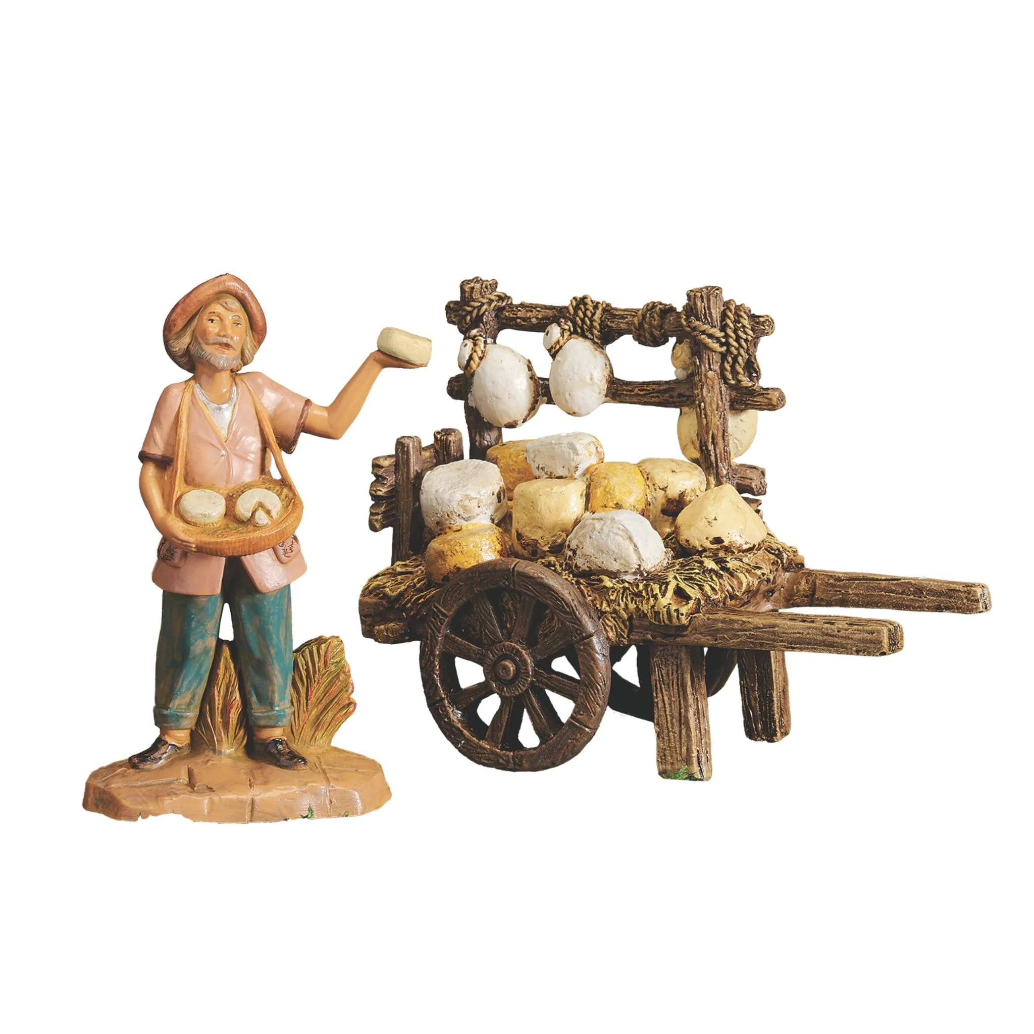 Fontanini Lorenzo, Cheese Peddler – 5" Scale - Image 2