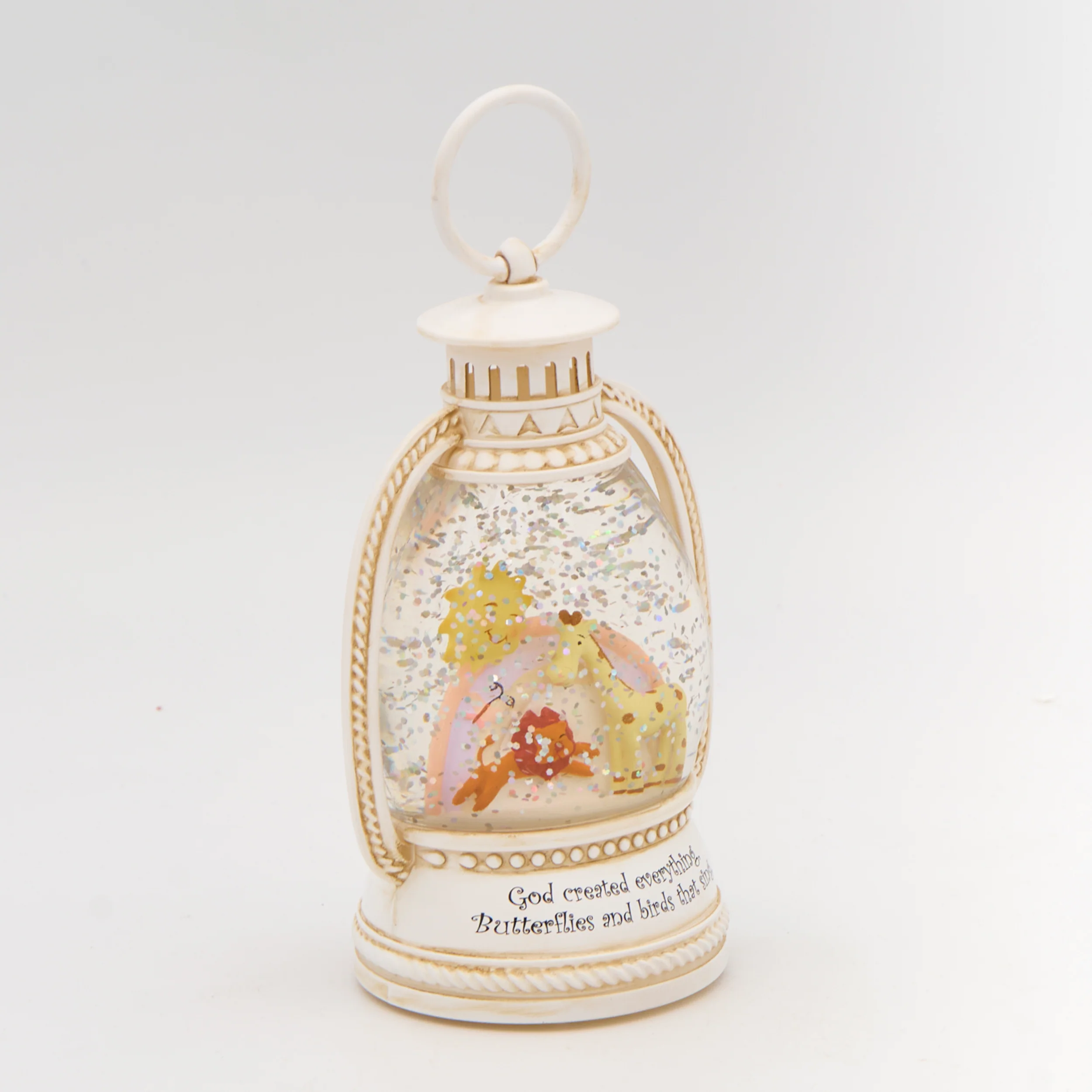 “God Created Everything” Lighted Shimmer Lantern - Image 2