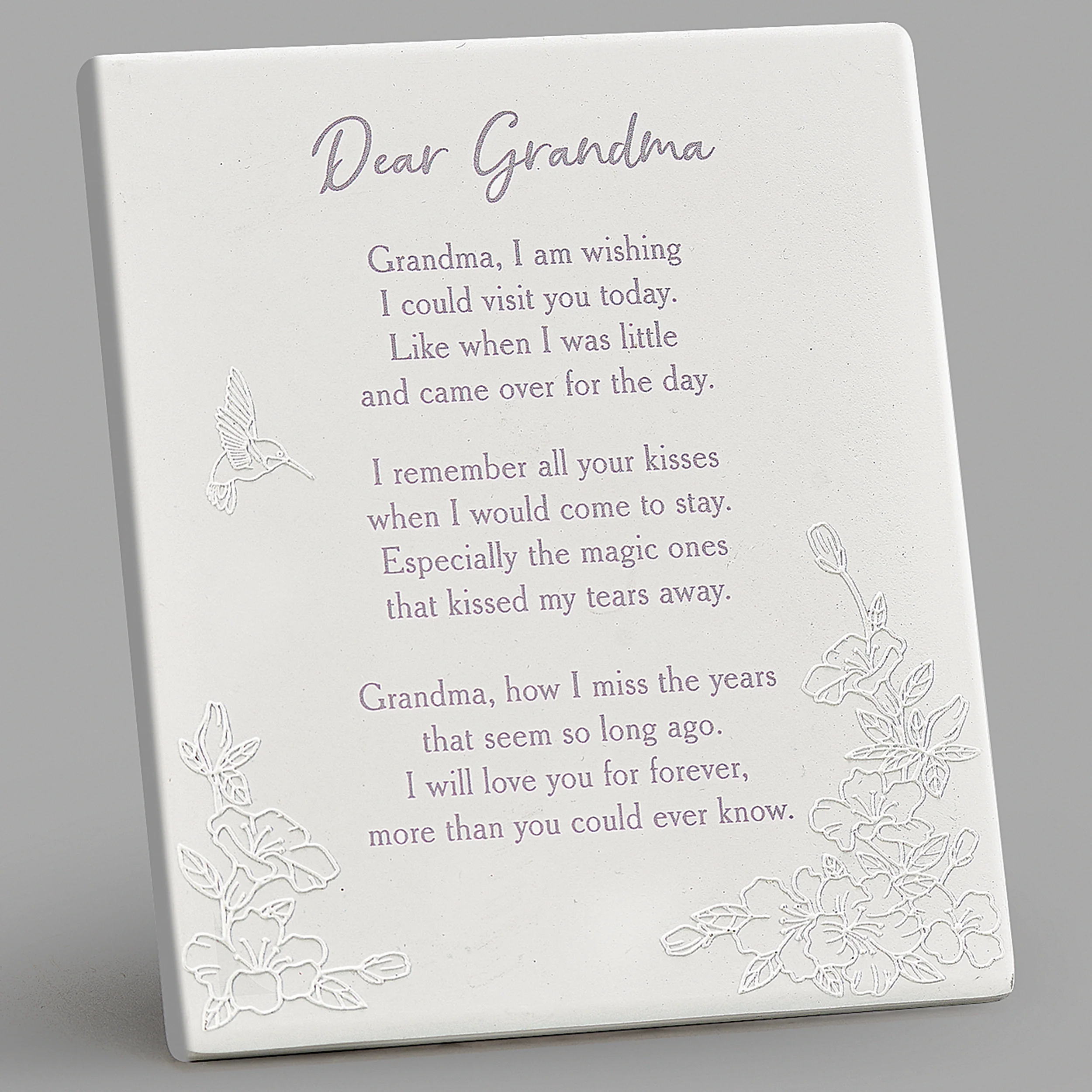 Dear Grandma Wall Plaque Easel Back