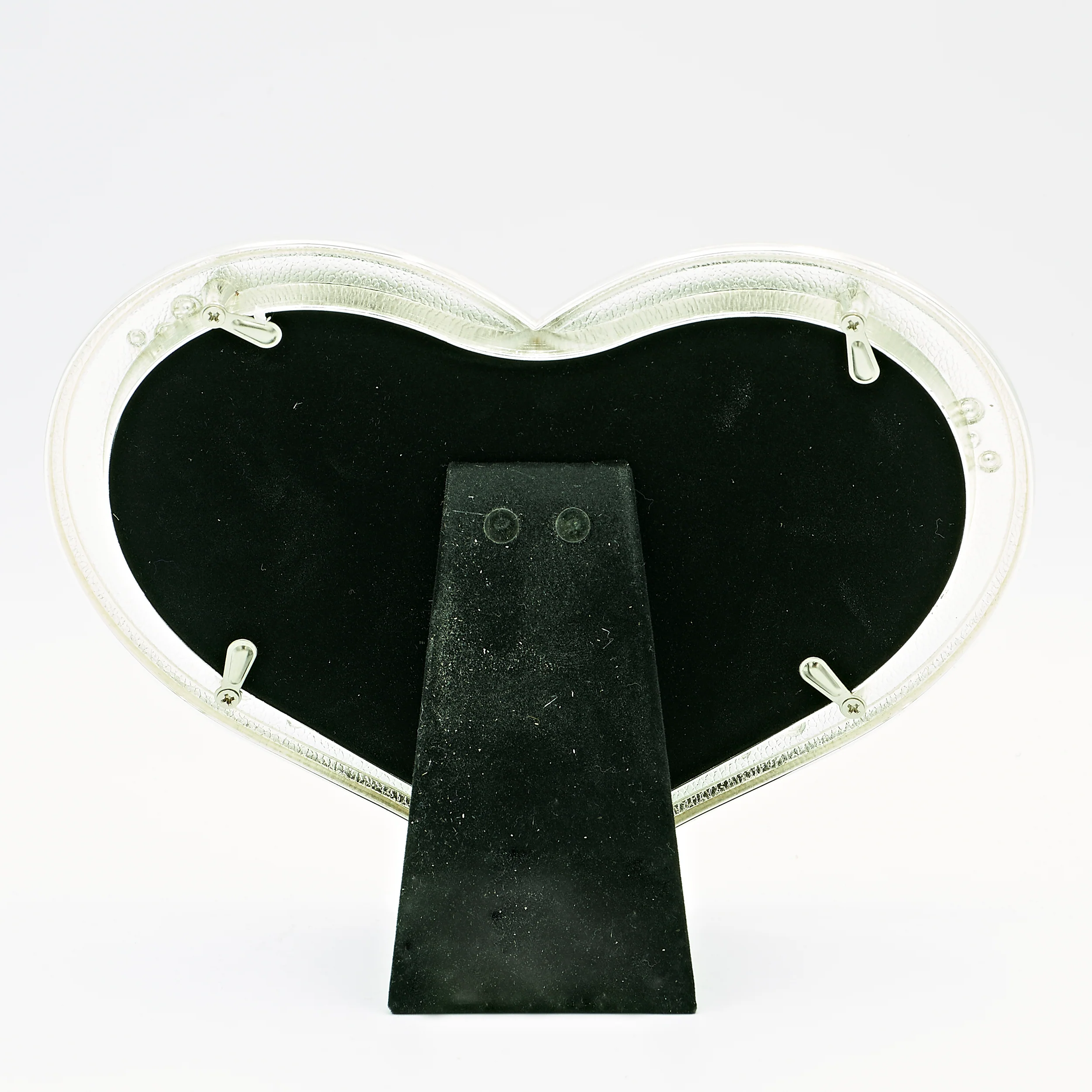 Caroline Collection Heart Frame - Ivory with Rhinestones - Image 2