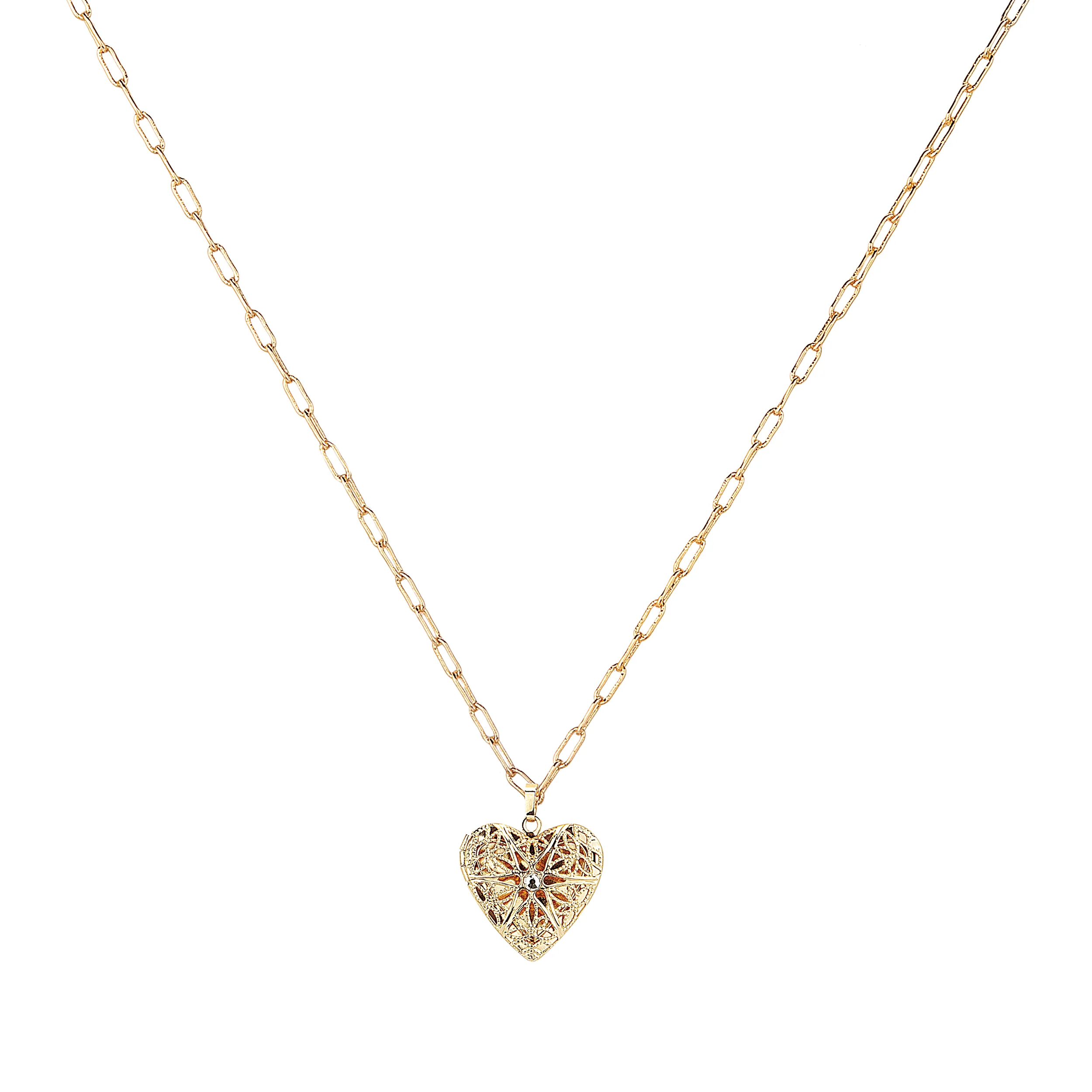Alexa's Angels Heart Prayer Box Locket Necklace