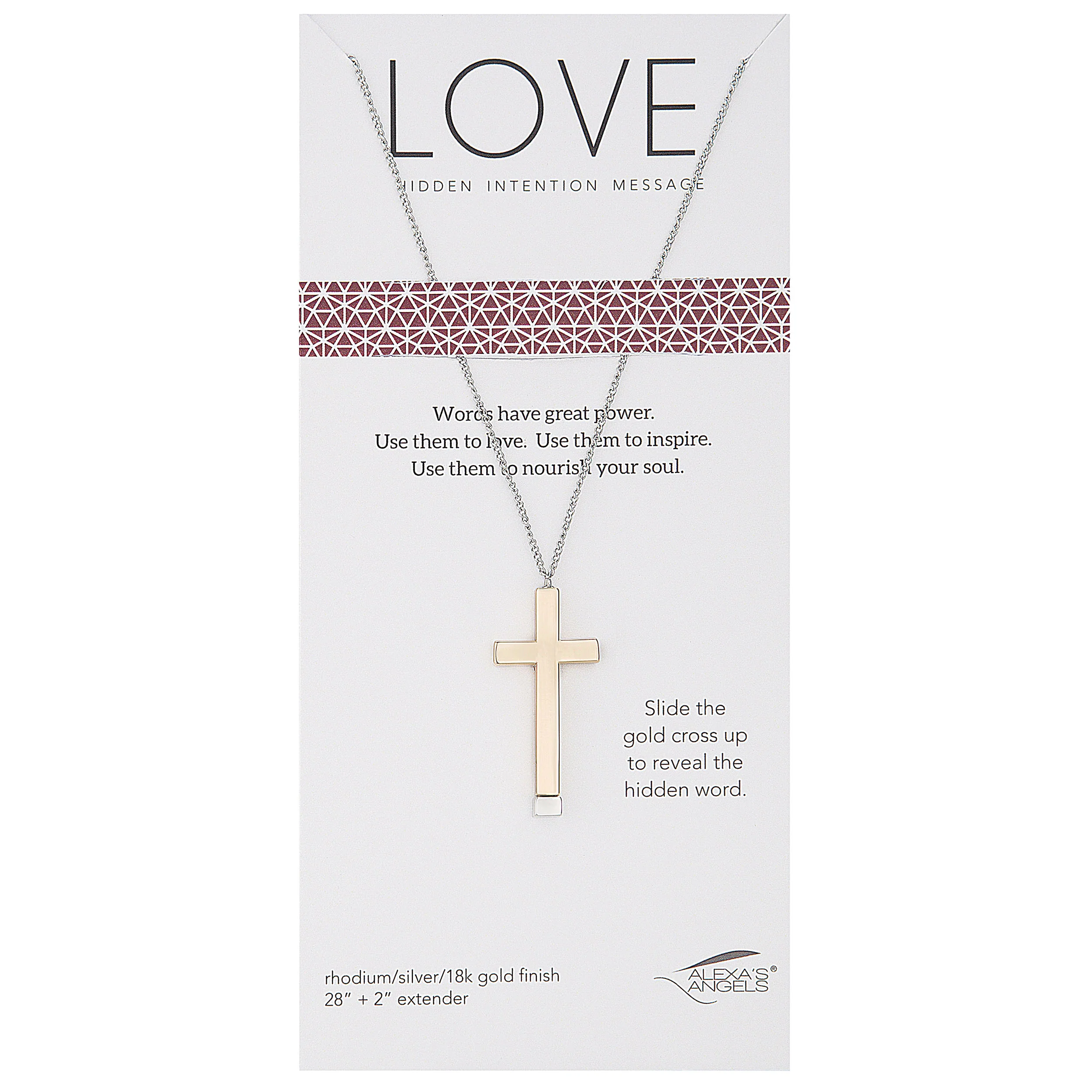 Alexa's Angels Hidden Message Cross Necklace - Image 5