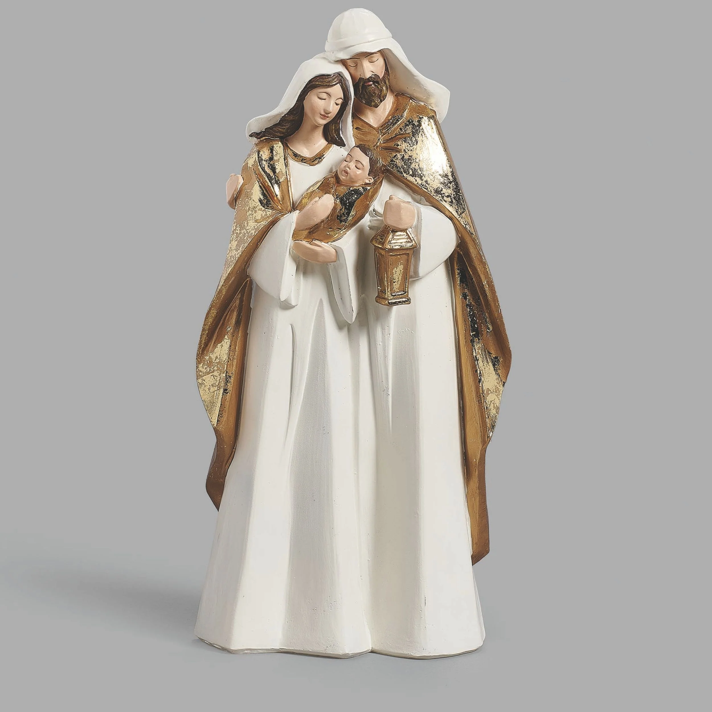 Holy Family Gold & White Nativity Figure