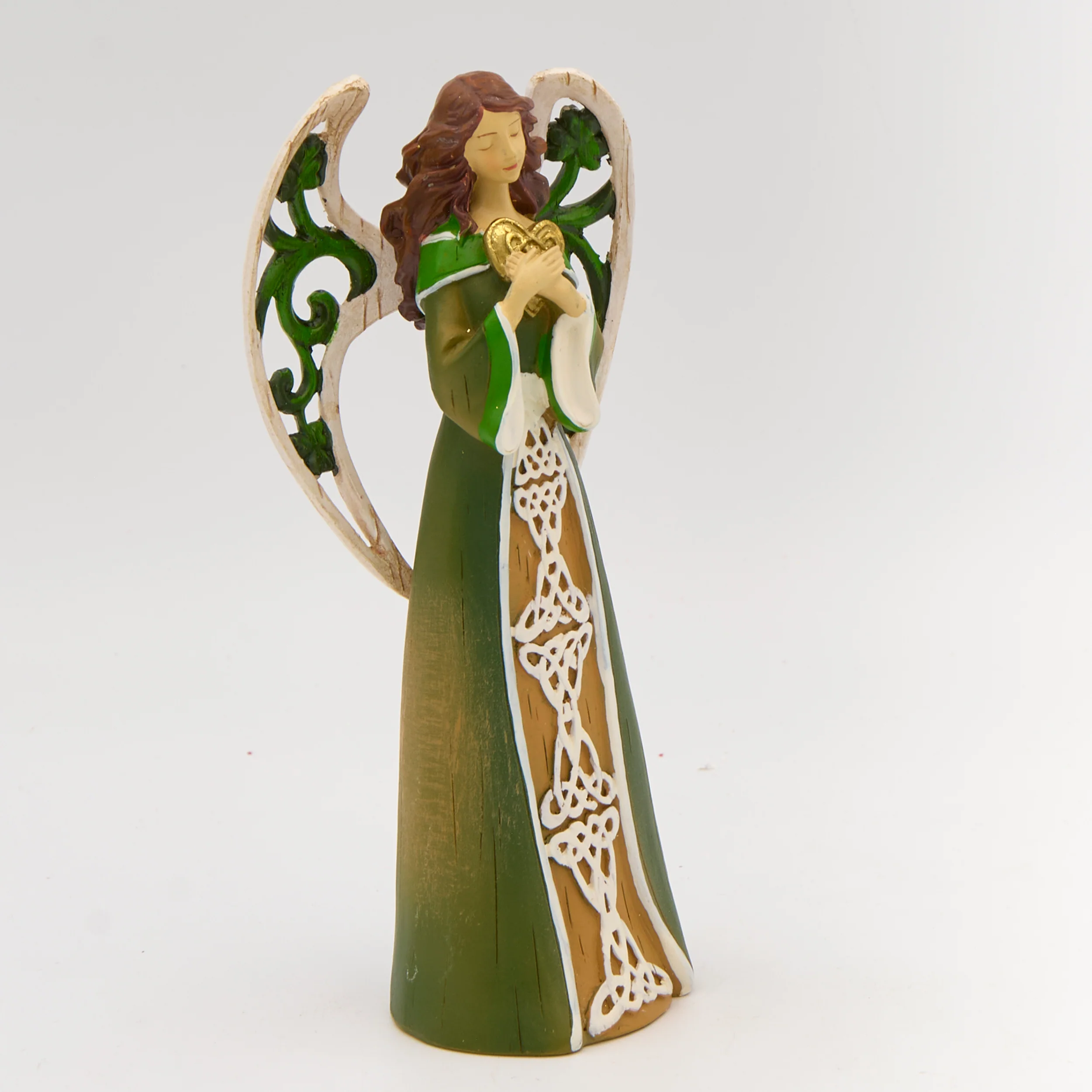 Irish Angel Figure with Celtic Knot Heart - Image 2
