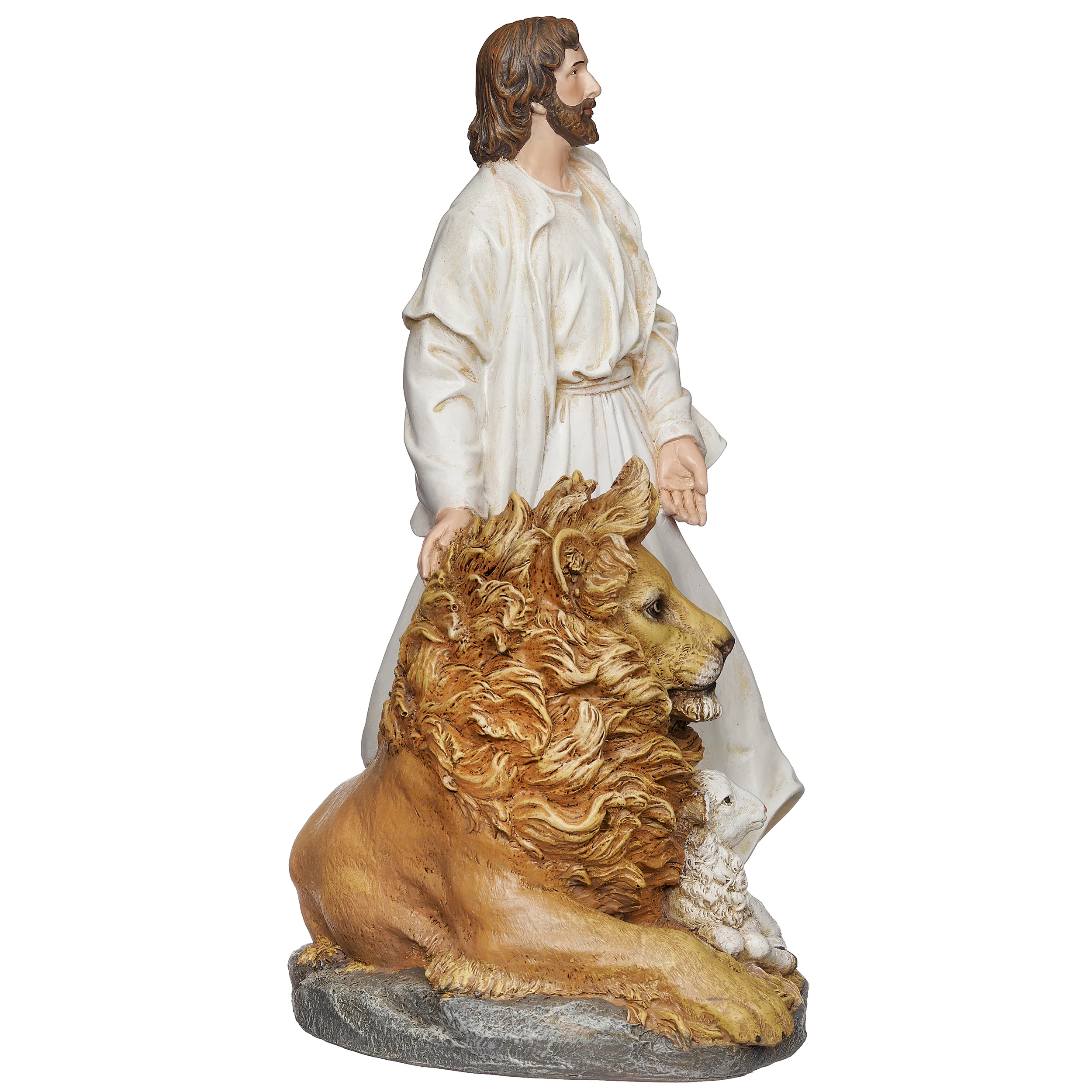 Joseph's Studio Jesus with Lion & Lamb Figure - Life of Christ - Image 2