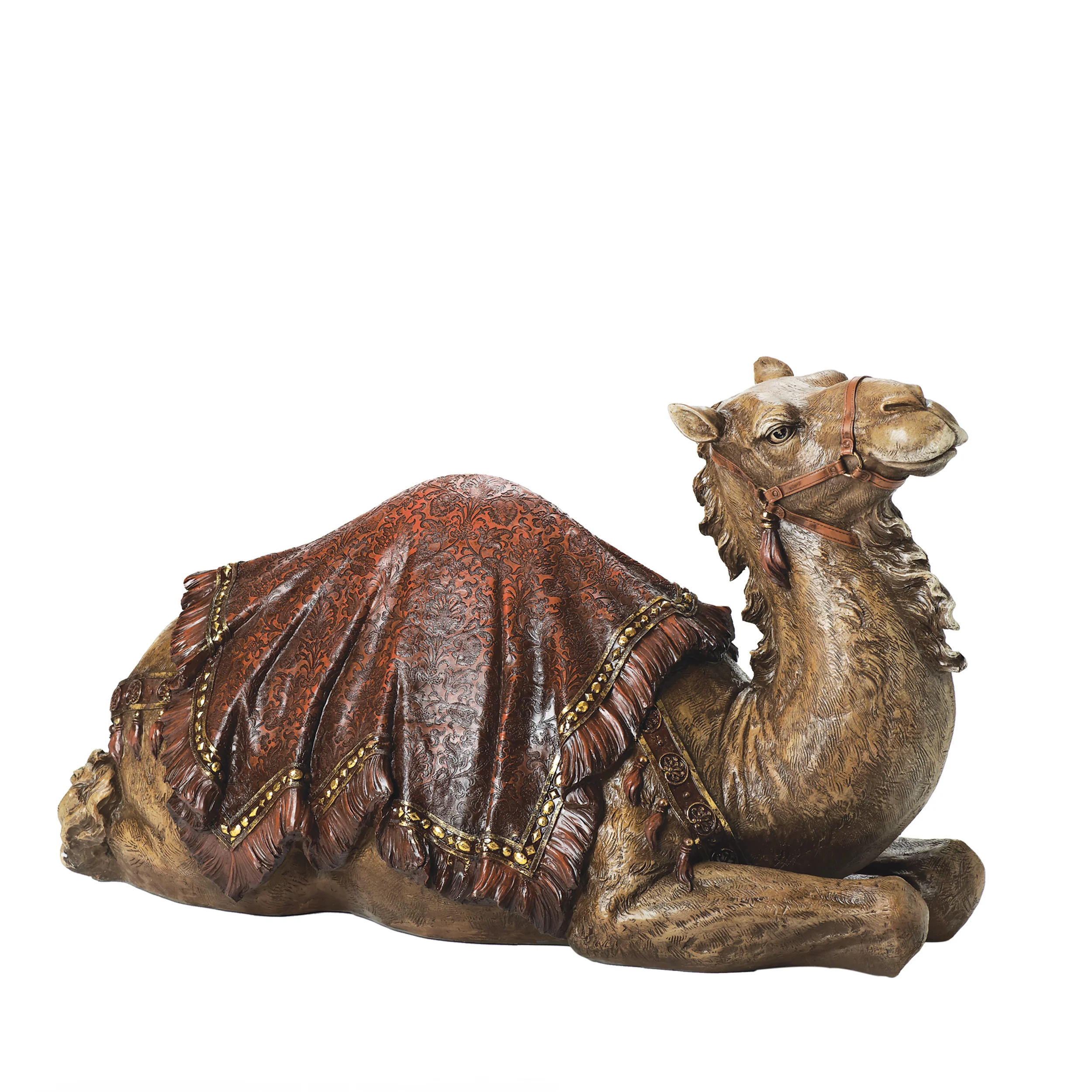 Joseph’s Studio Classic Camel with Blanket Statue - 39" Scale