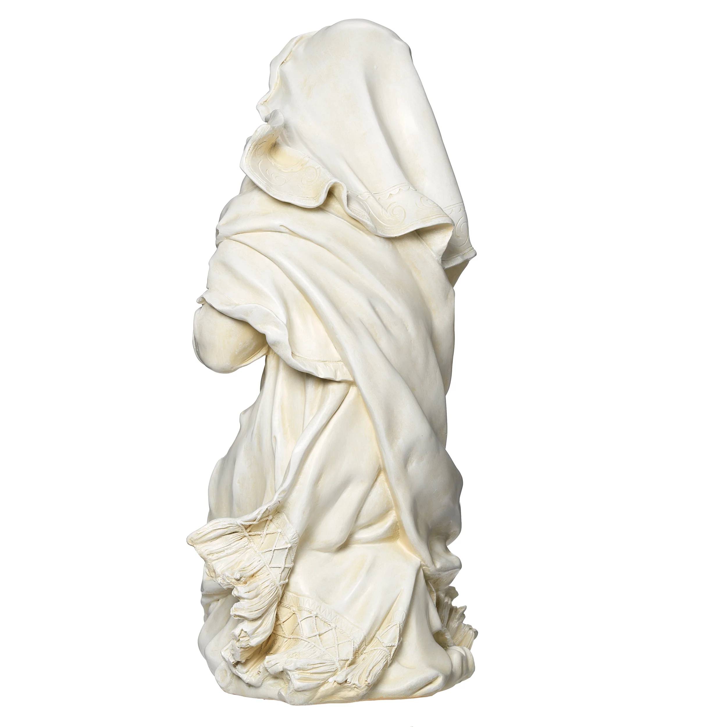 Joseph’s Studio Ivory Praying Mary Garden Statue - 27" Scale - Image 2