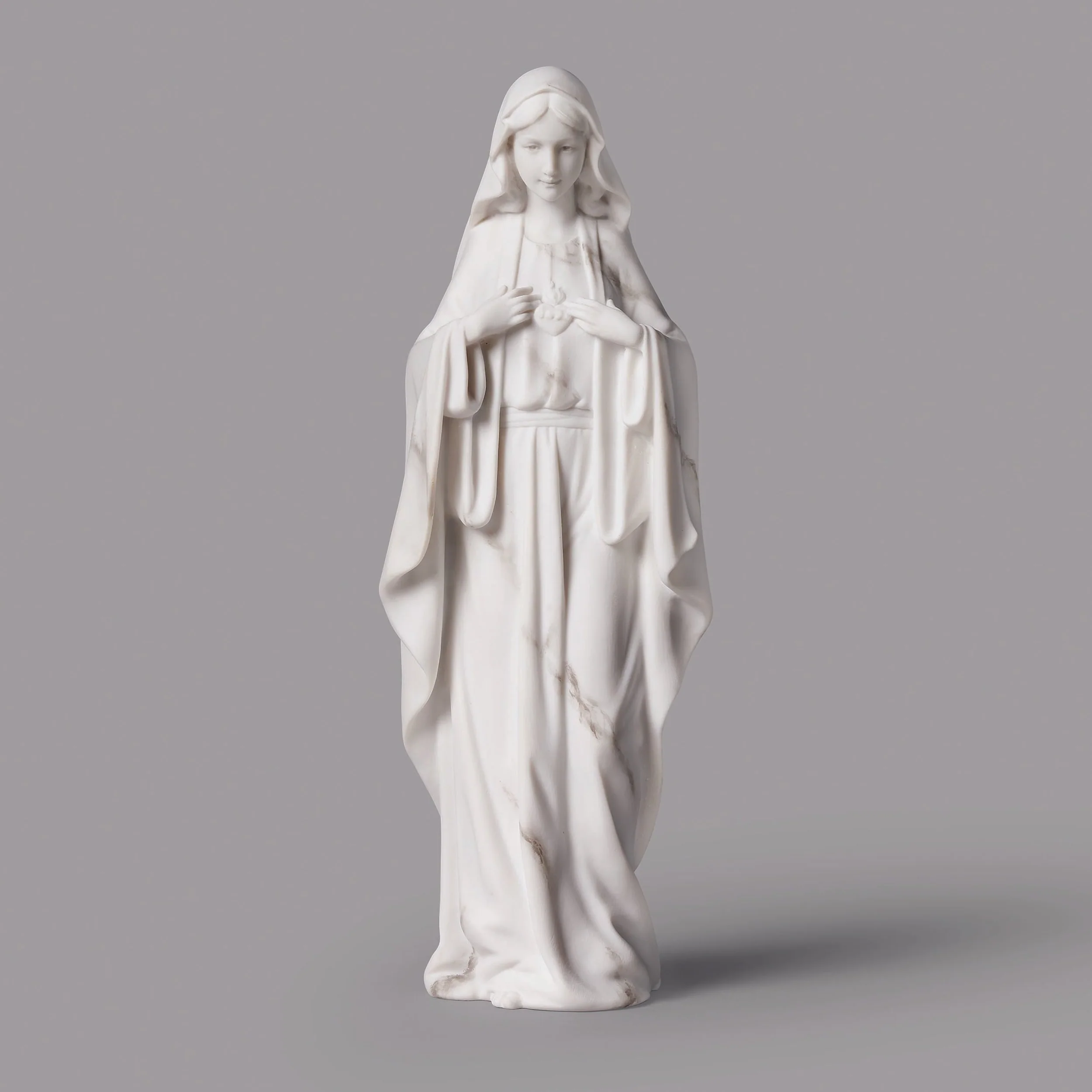 Joseph’s Studio Marble-Look Immaculate Heart of Mary Figure - Renaissance Collection