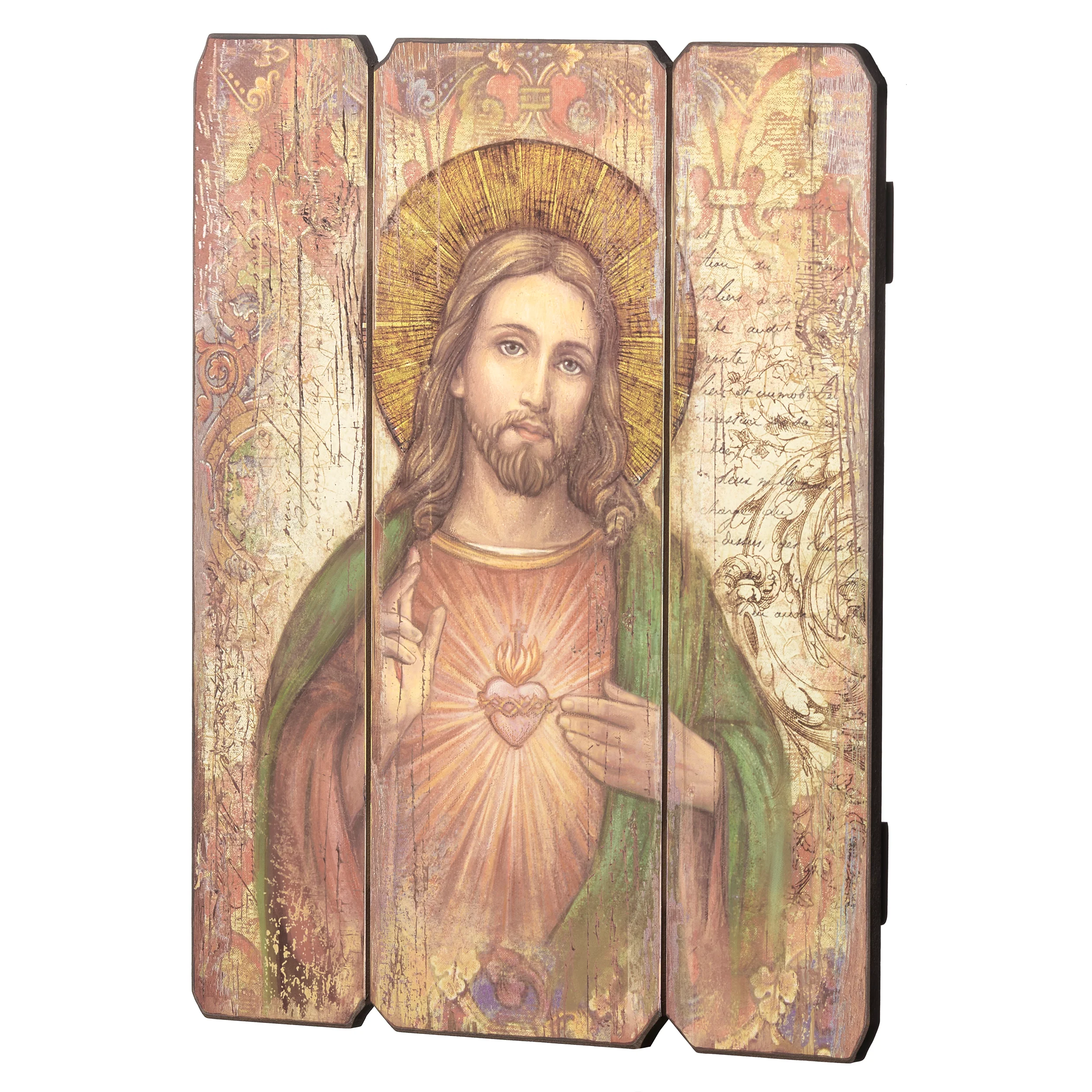 Joseph's Studio Sacred Heart Decorative Panel - Image 3