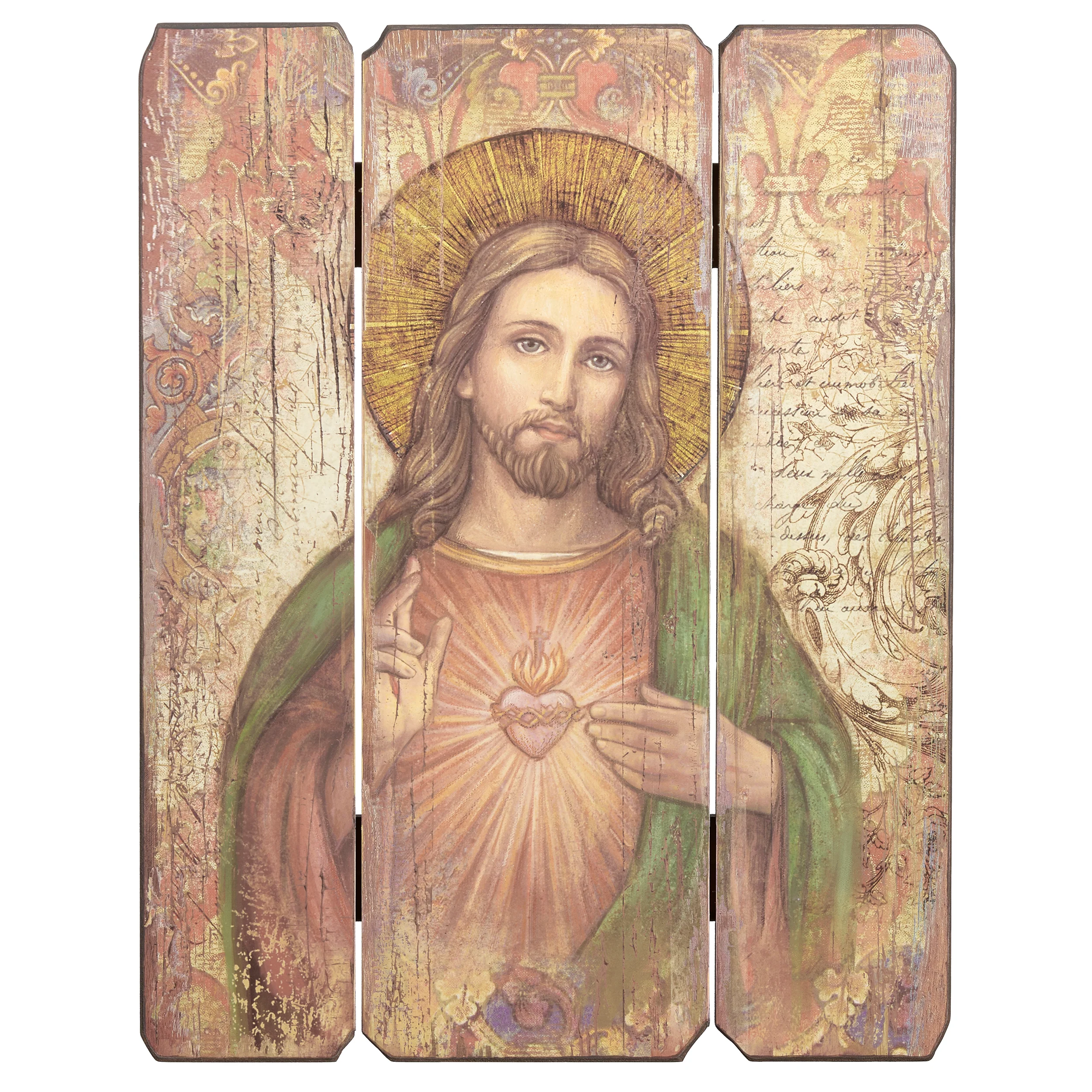 Joseph's Studio Sacred Heart Decorative Panel - Image 4