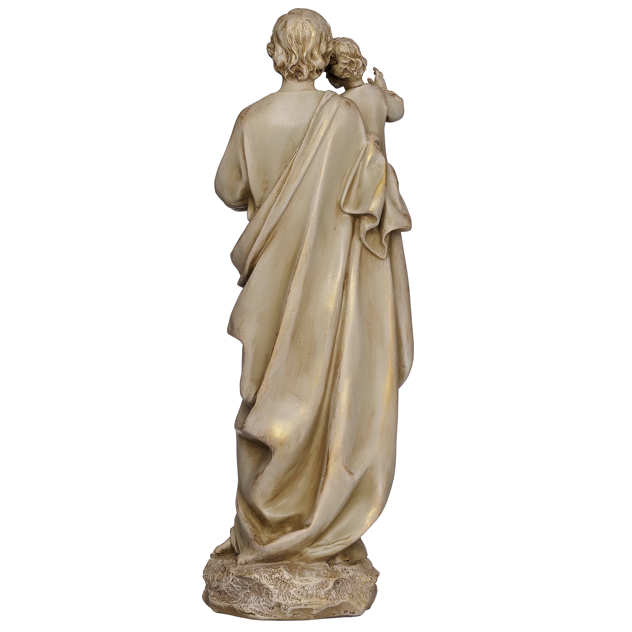 Joseph's Studio St. Joseph Figure with Antique Gold Finish - Renaissance Collection - Image 3