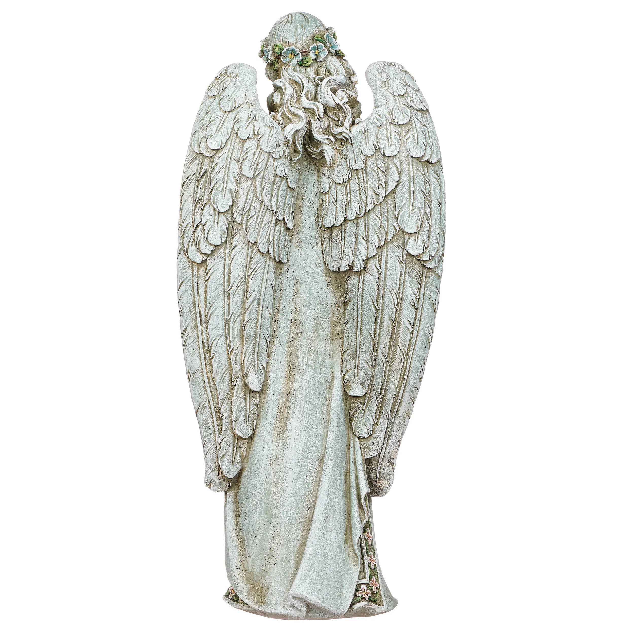 Joseph's Studio Angel Holding Nest Garden Statue - Image 5