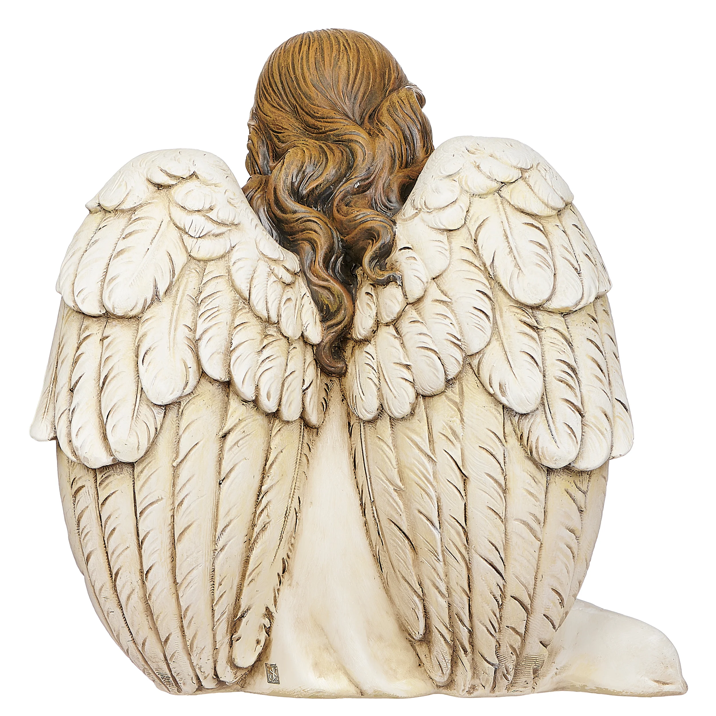 Joseph's Studio Angel With Cardinal Garden Statue - Image 2