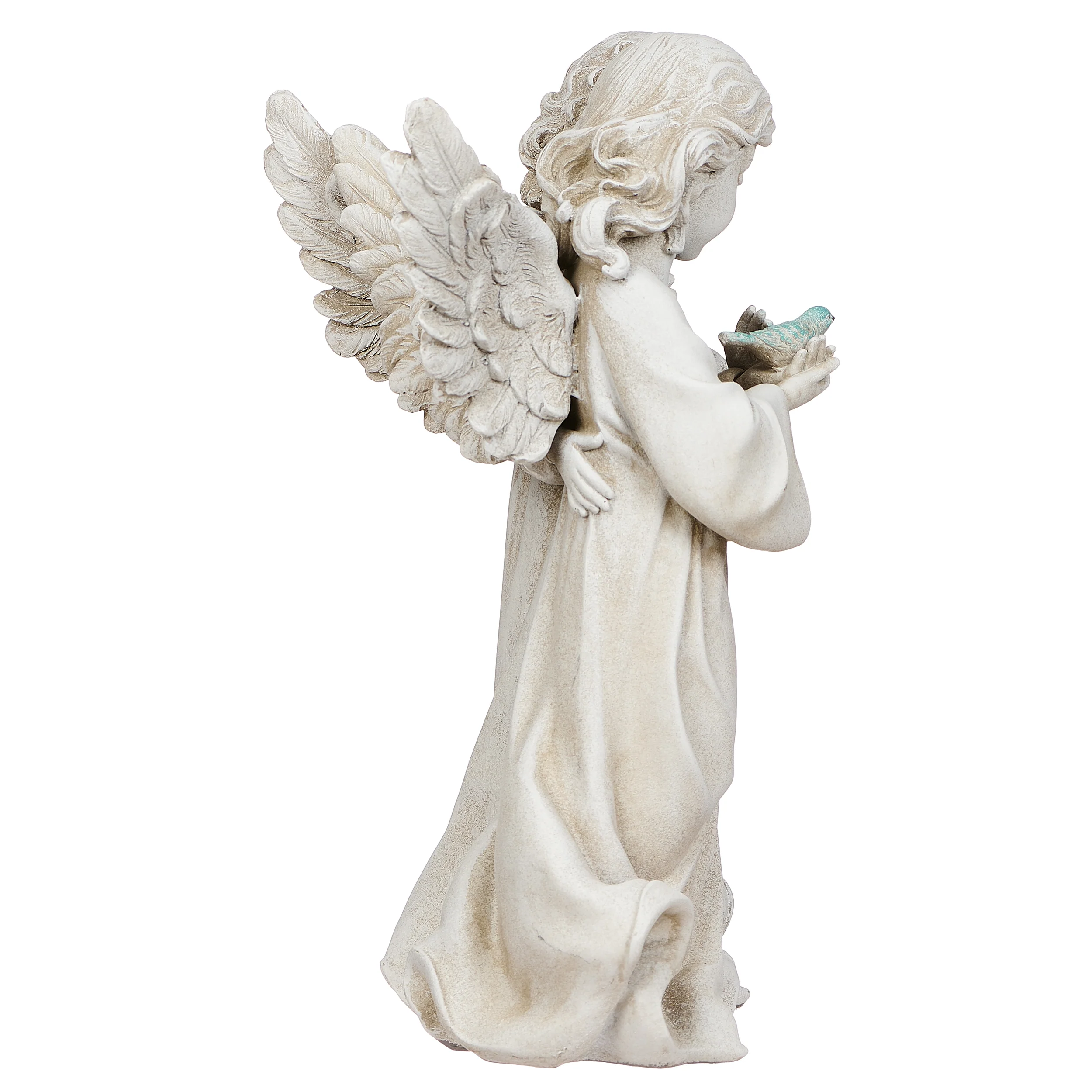 Joseph's Studio Angels With Bird Garden Statue - Image 3