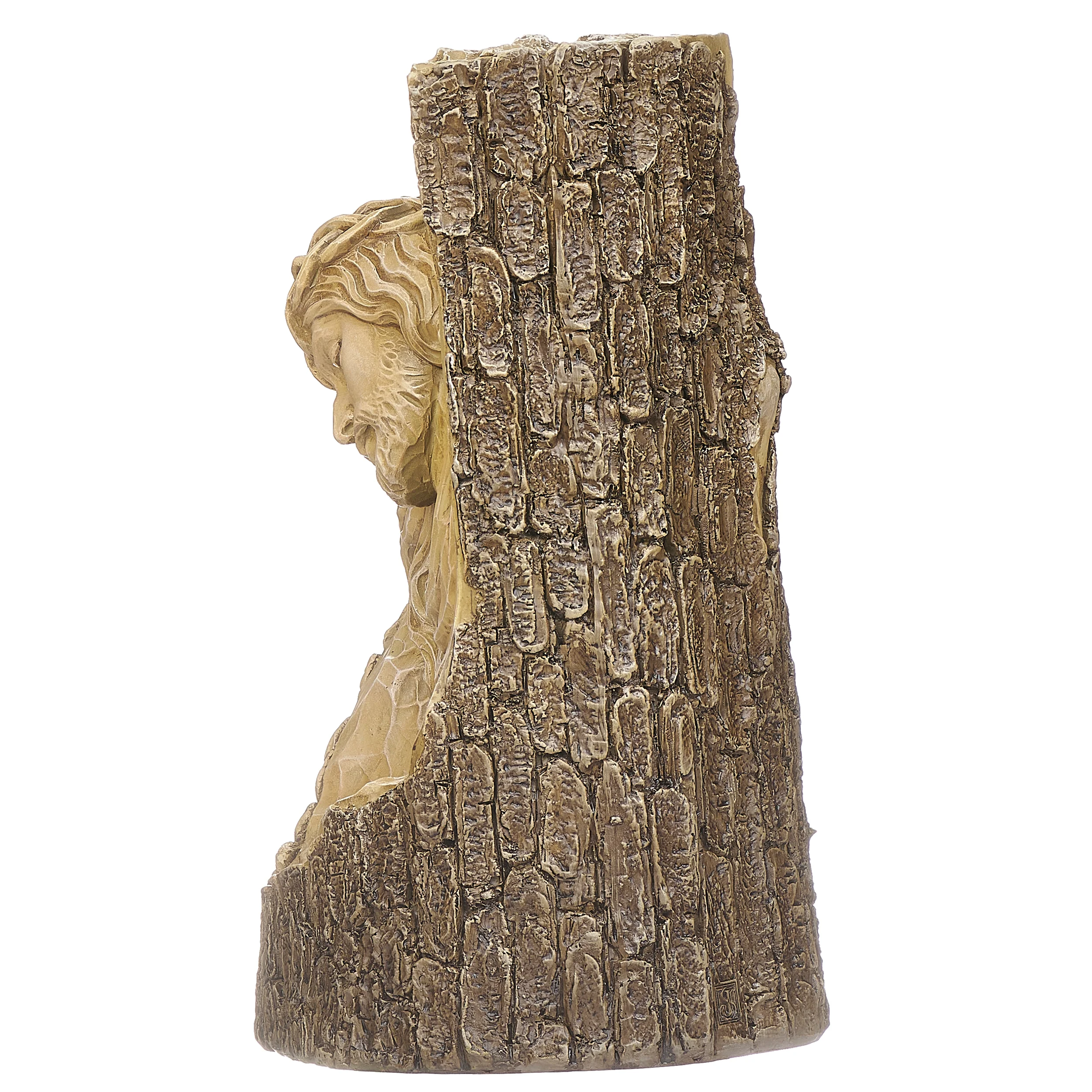 Joseph's Studio Carved-Look Cross with Jesus Garden Statue - Image 4