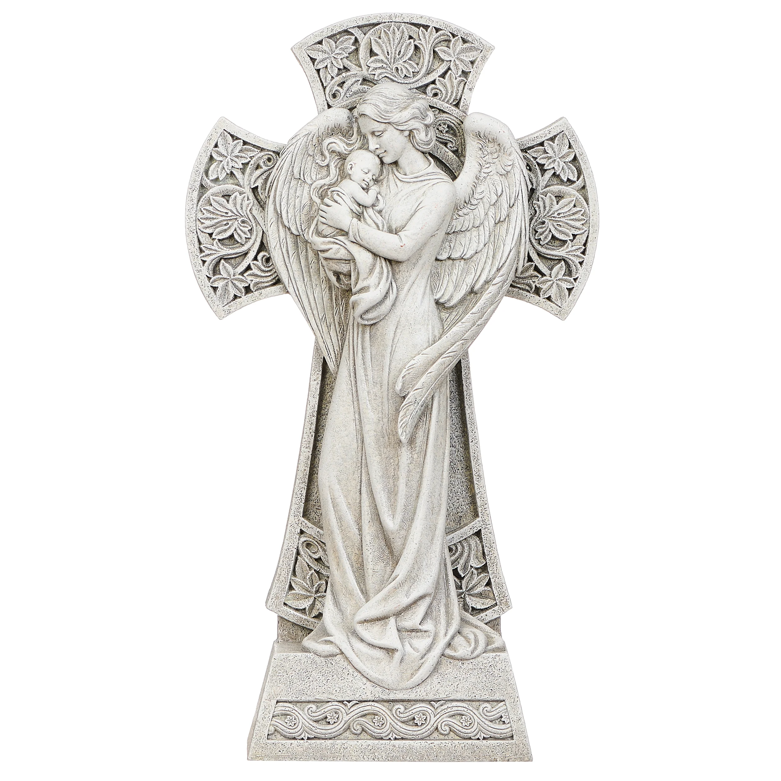Joseph's Studio Guardian Angel Garden Cross Statue - Image 2