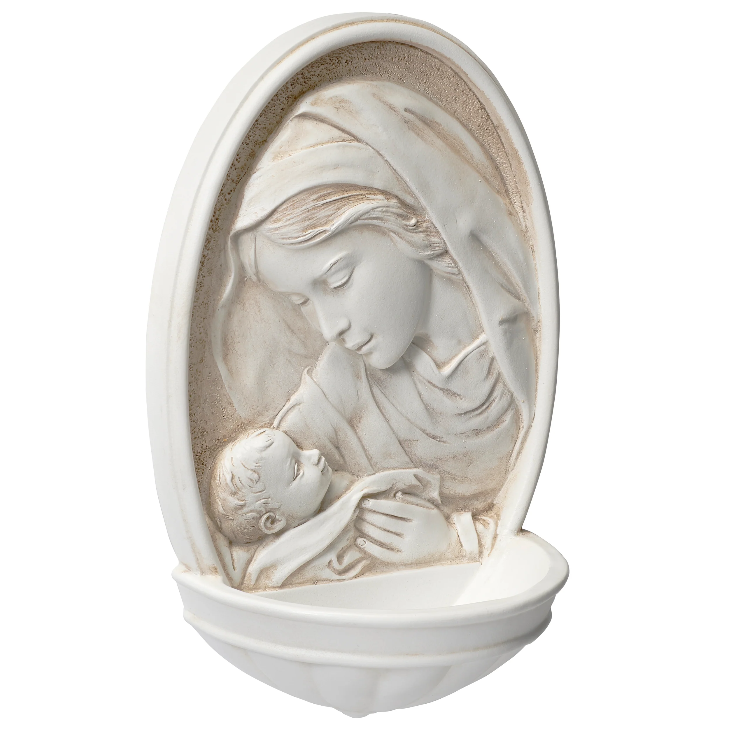 Joseph's Studio Madonna & Child Holy Water Font – Renaissance Collection - Image 2