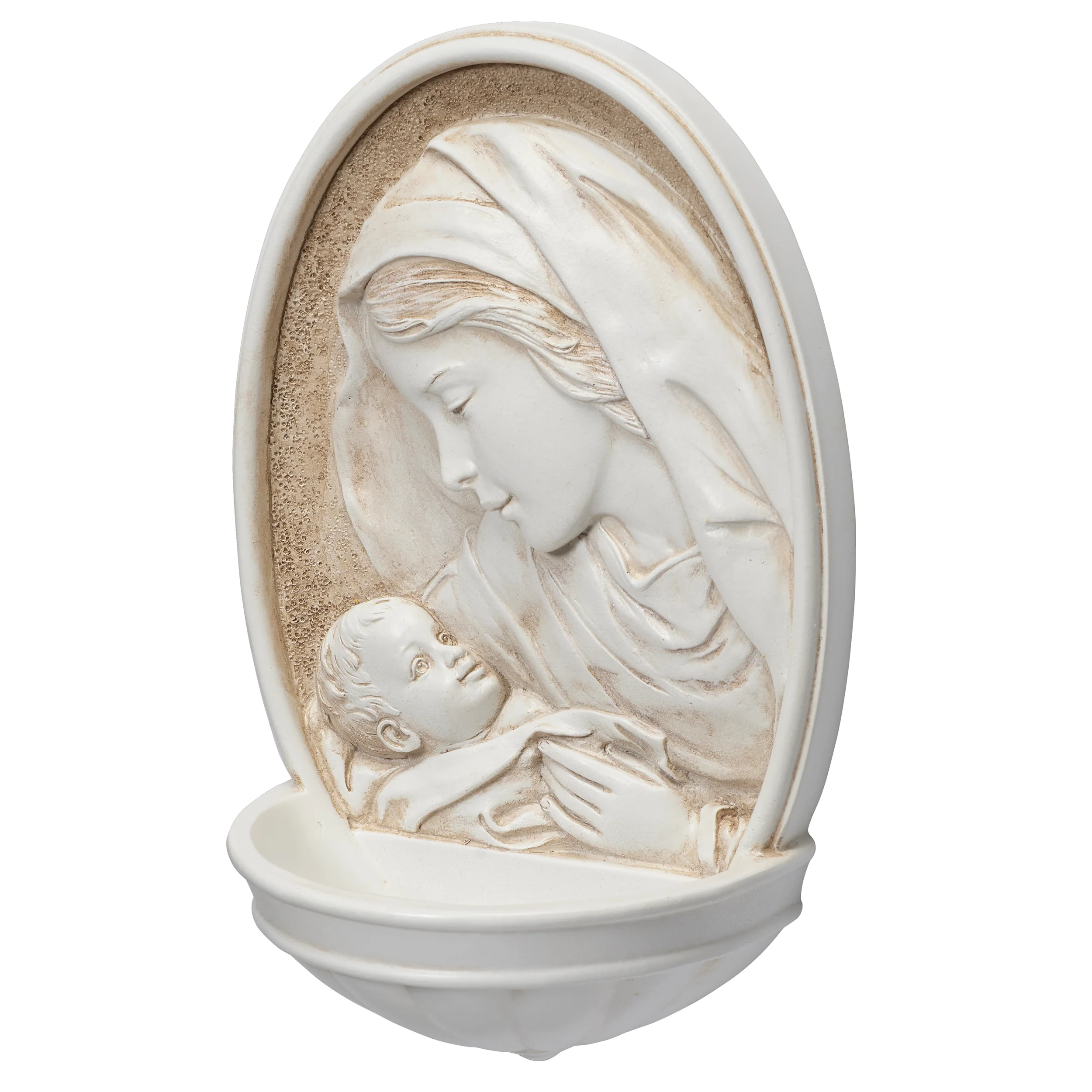 Joseph's Studio Madonna & Child Holy Water Font – Renaissance Collection - Image 3