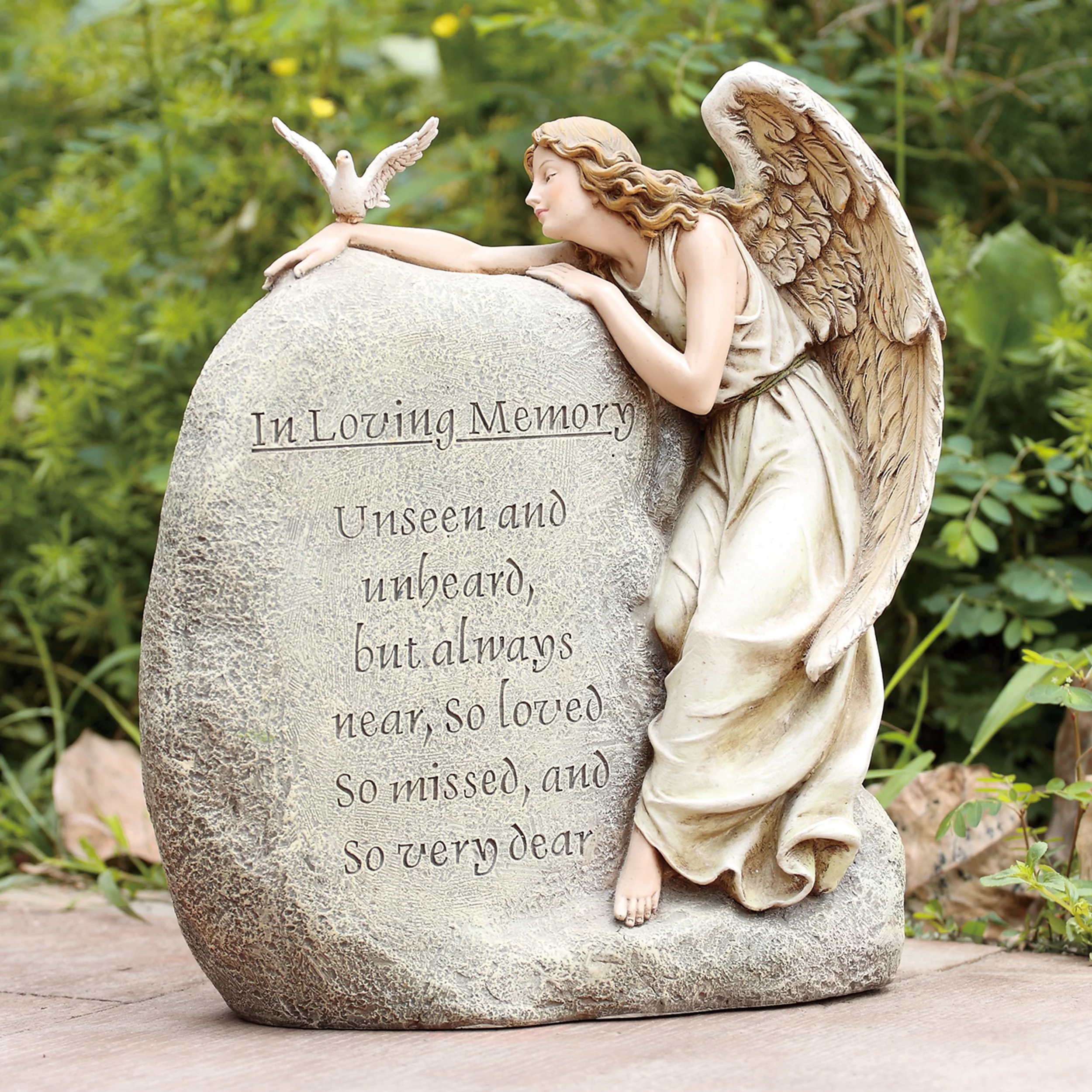 Joseph's Studio Memorial Angel Garden Stone