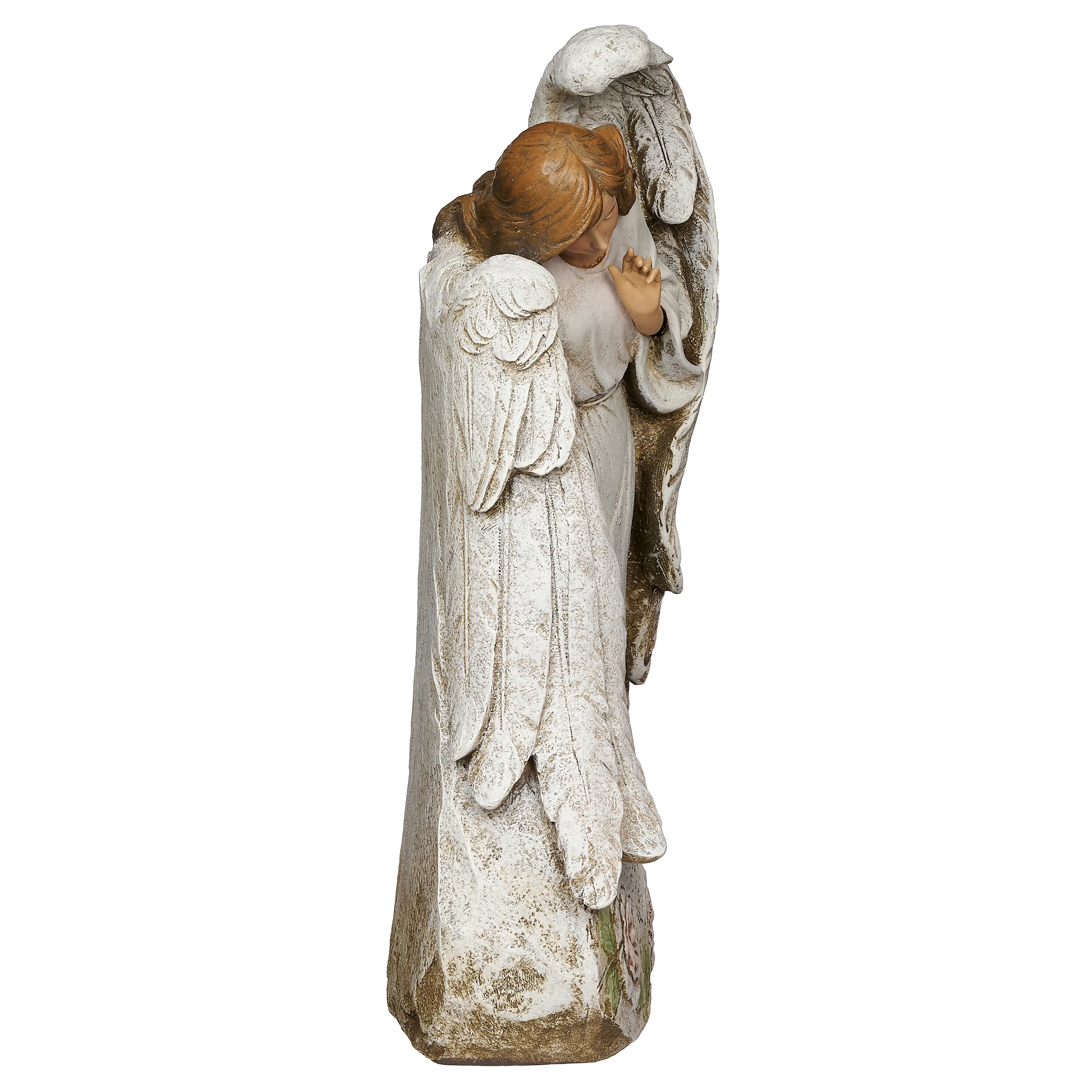 Joseph's Studio Memorial Stone with Angel Garden Statue - Image 3