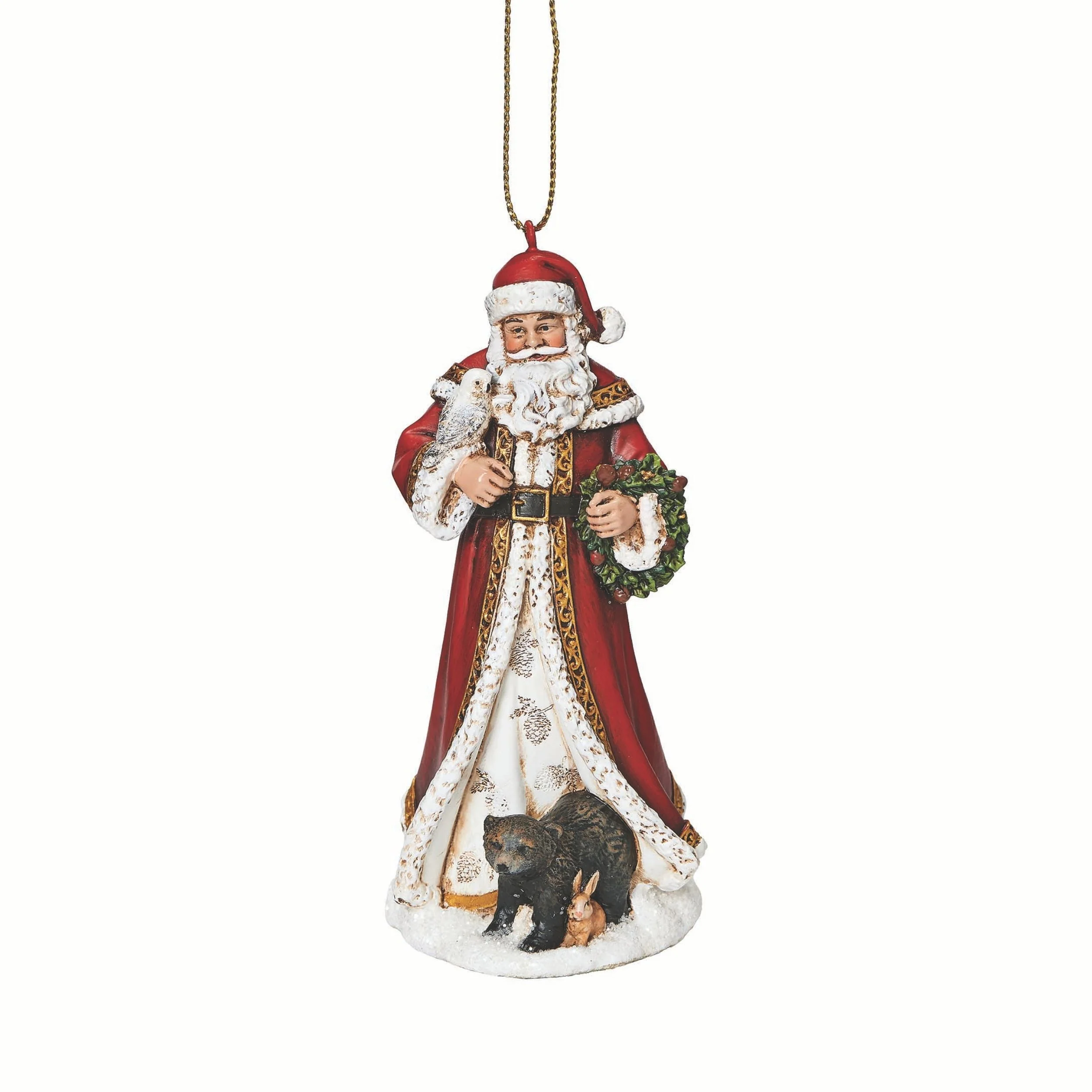 Joseph's Studio Santa with Bear Ornament