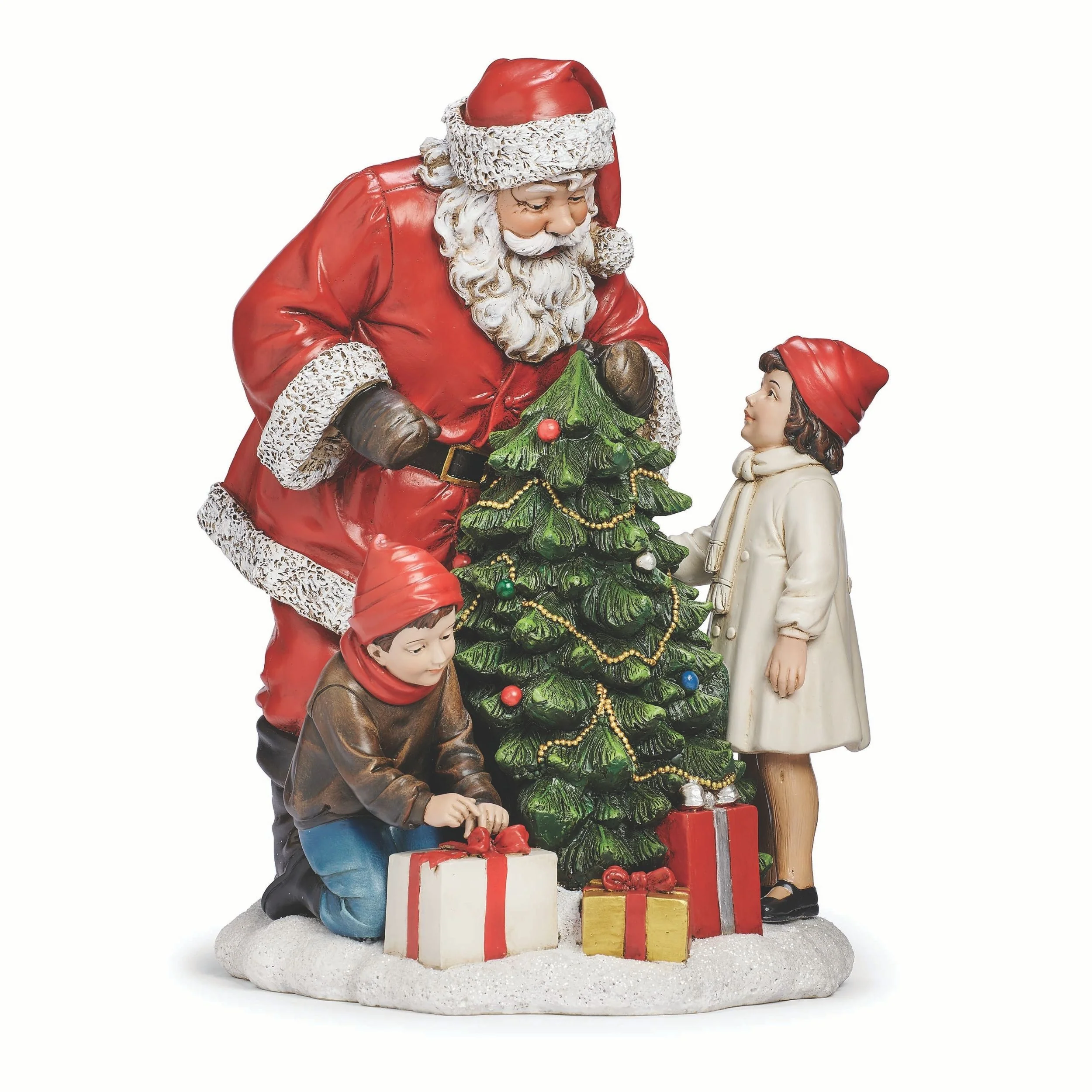 Joseph's Studio Santa with Children at Tree Figure