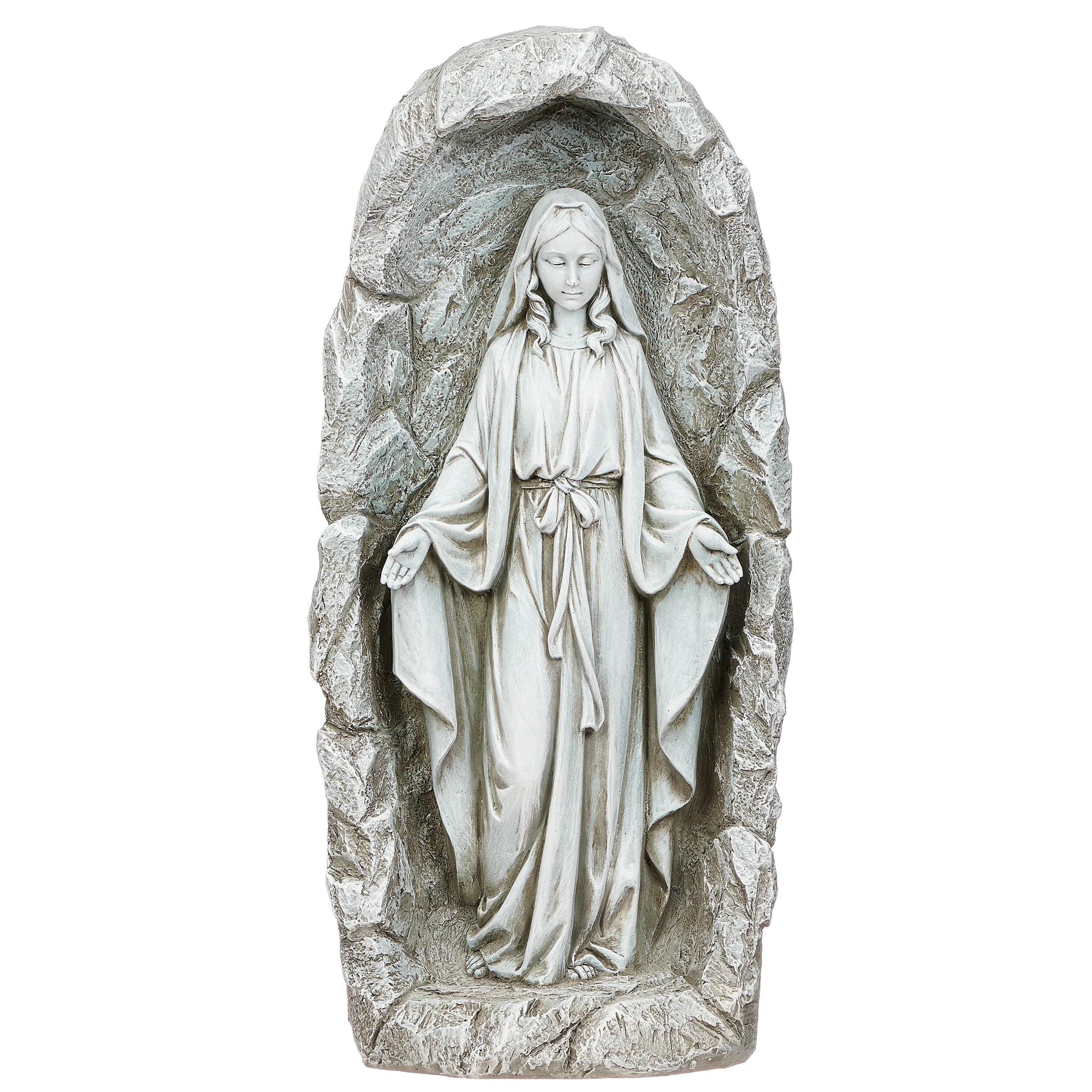 Joseph's Studio Solar Our Lady of Grace Grotto Garden Statue - Image 5