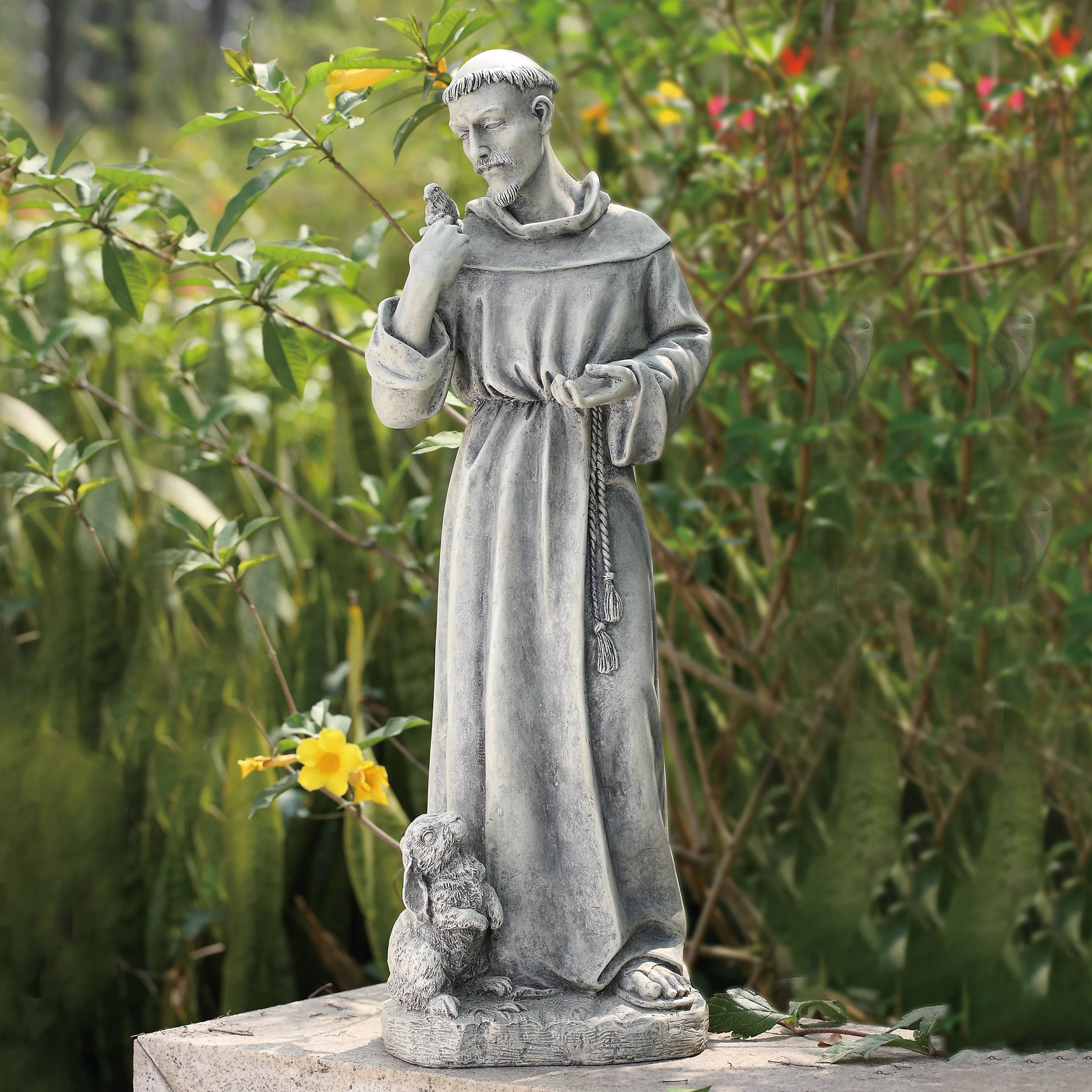 Joseph's Studio St. Francis with Bunny Garden Statue