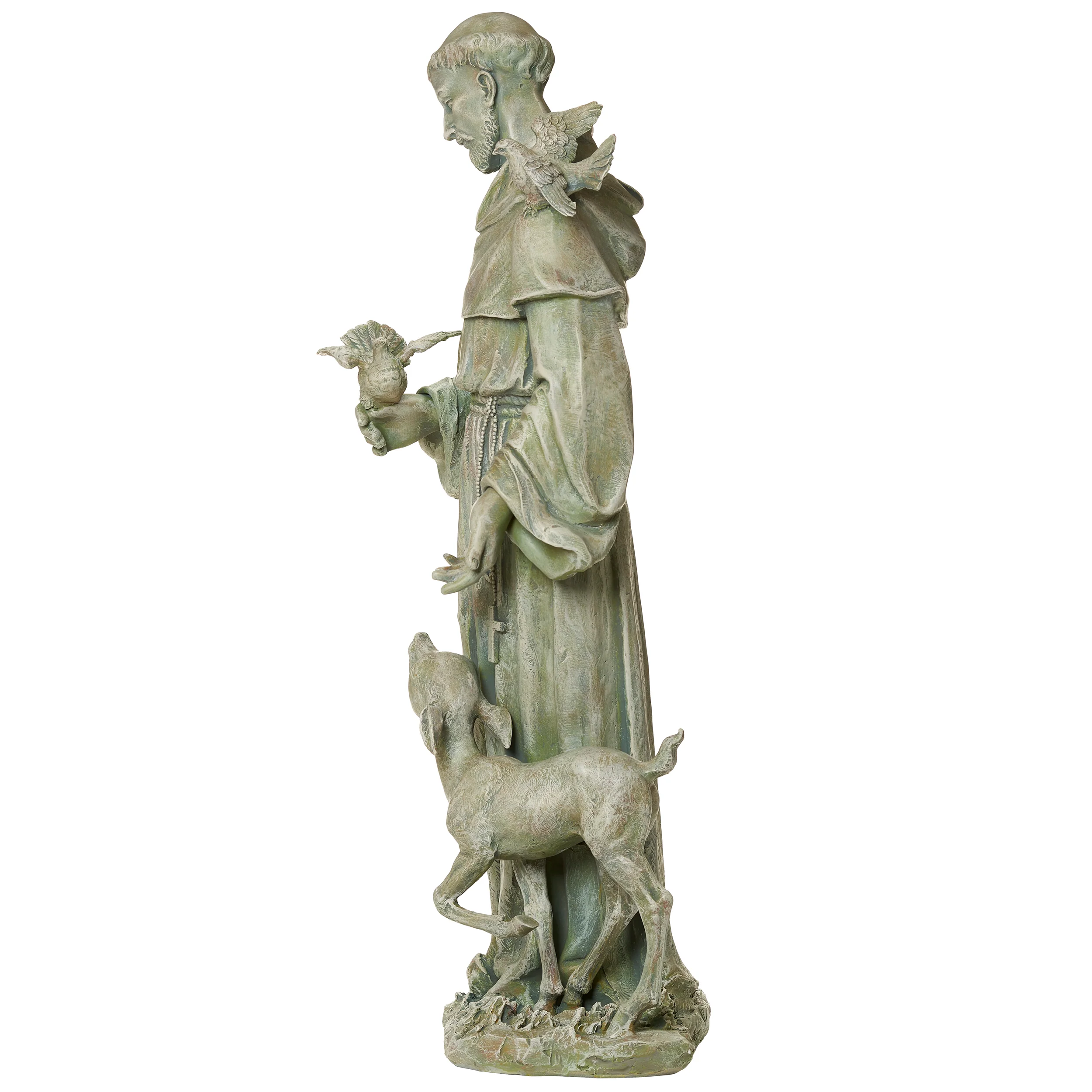 Joseph's Studio St. Francis with Deer Garden Statue - Image 4