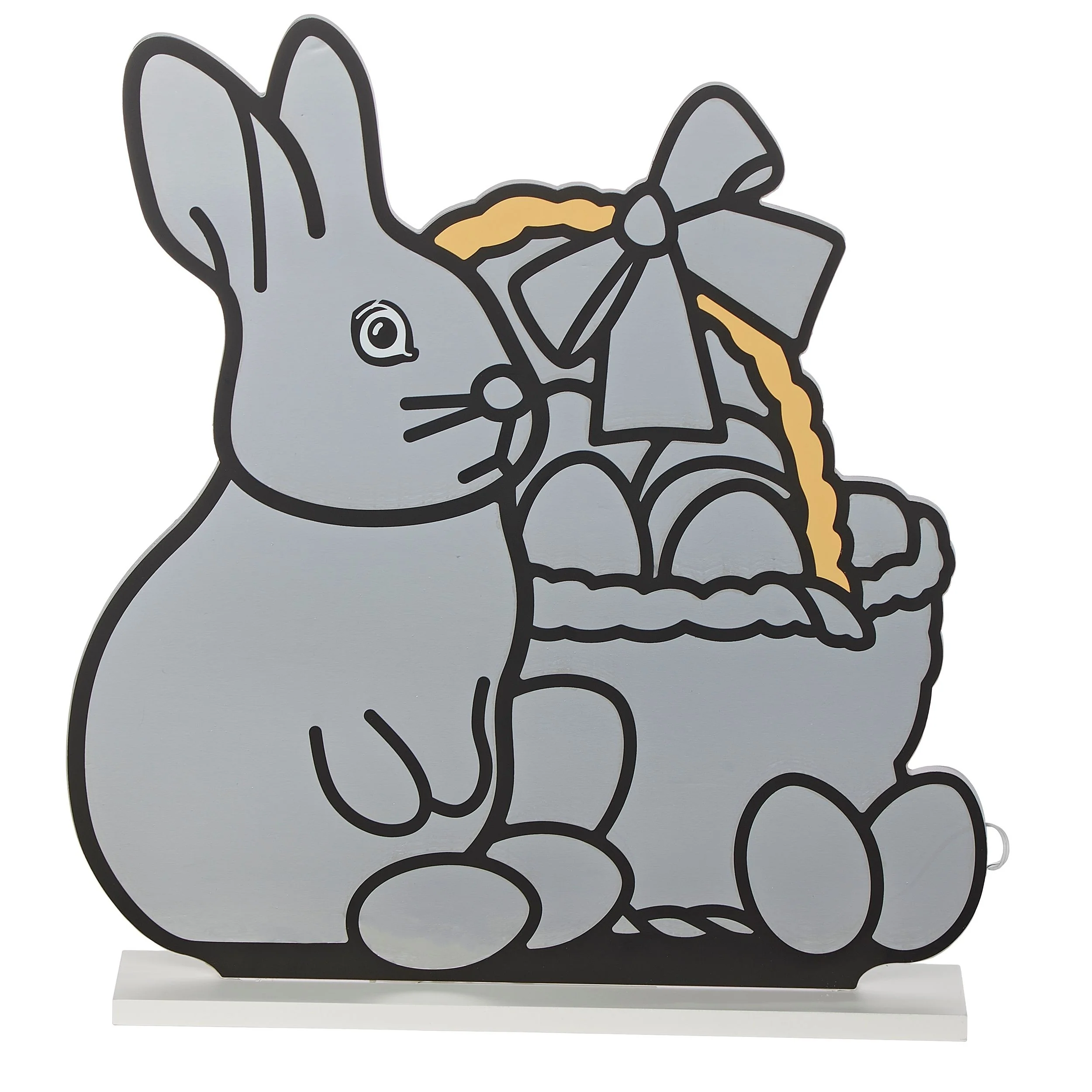 Roman Lights Easter Bunny with Basket Eternity Light Table Decor - Image 3