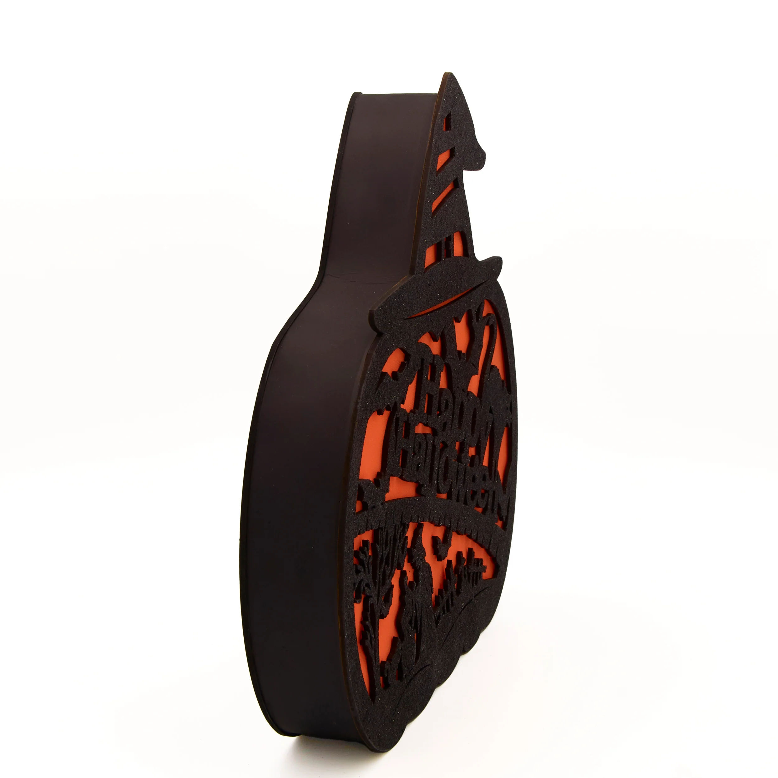 Lighted Happy Halloween Pumpkin Figure - Image 2