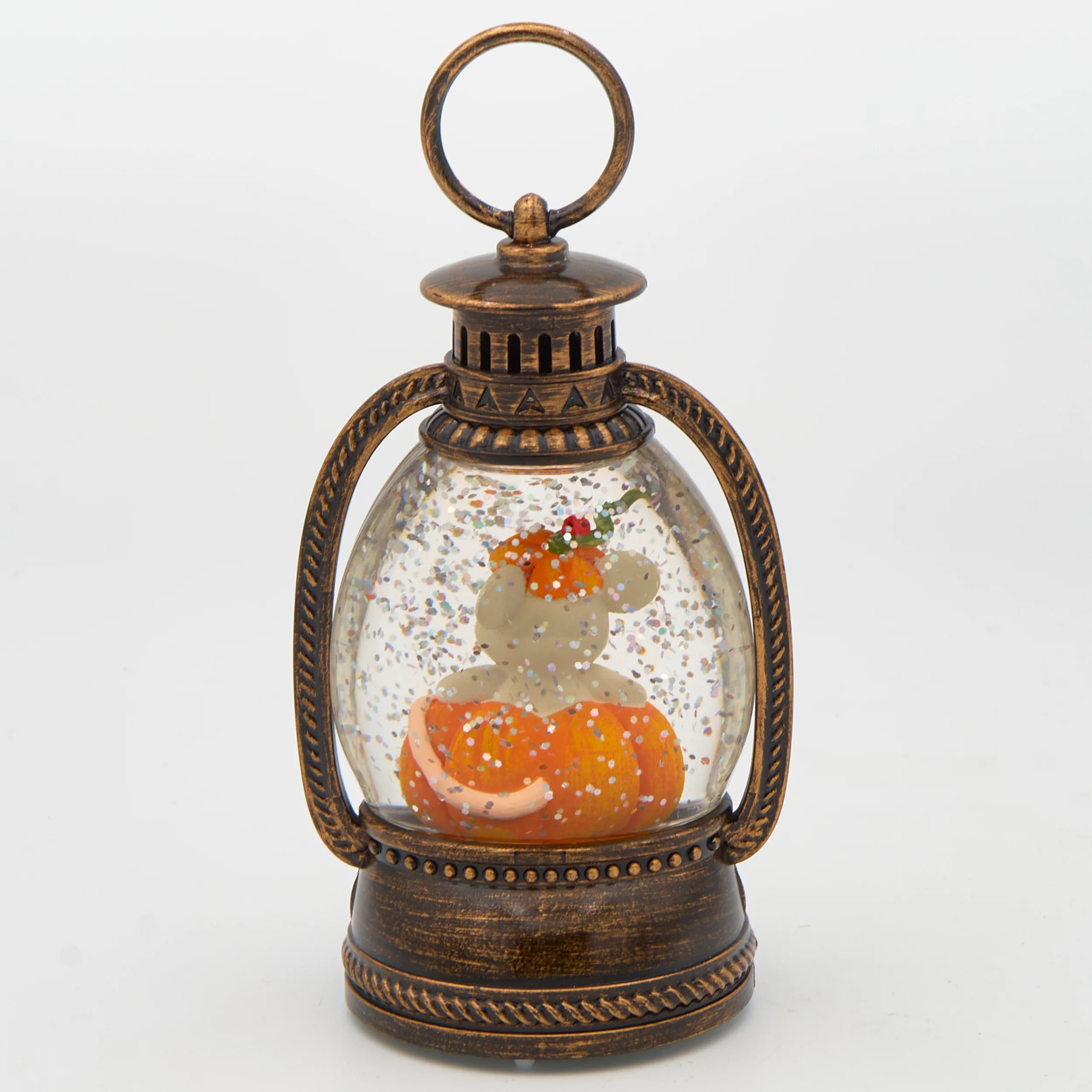 Charming Tails Lighted Lantern Fall Mouse Figure - Image 3