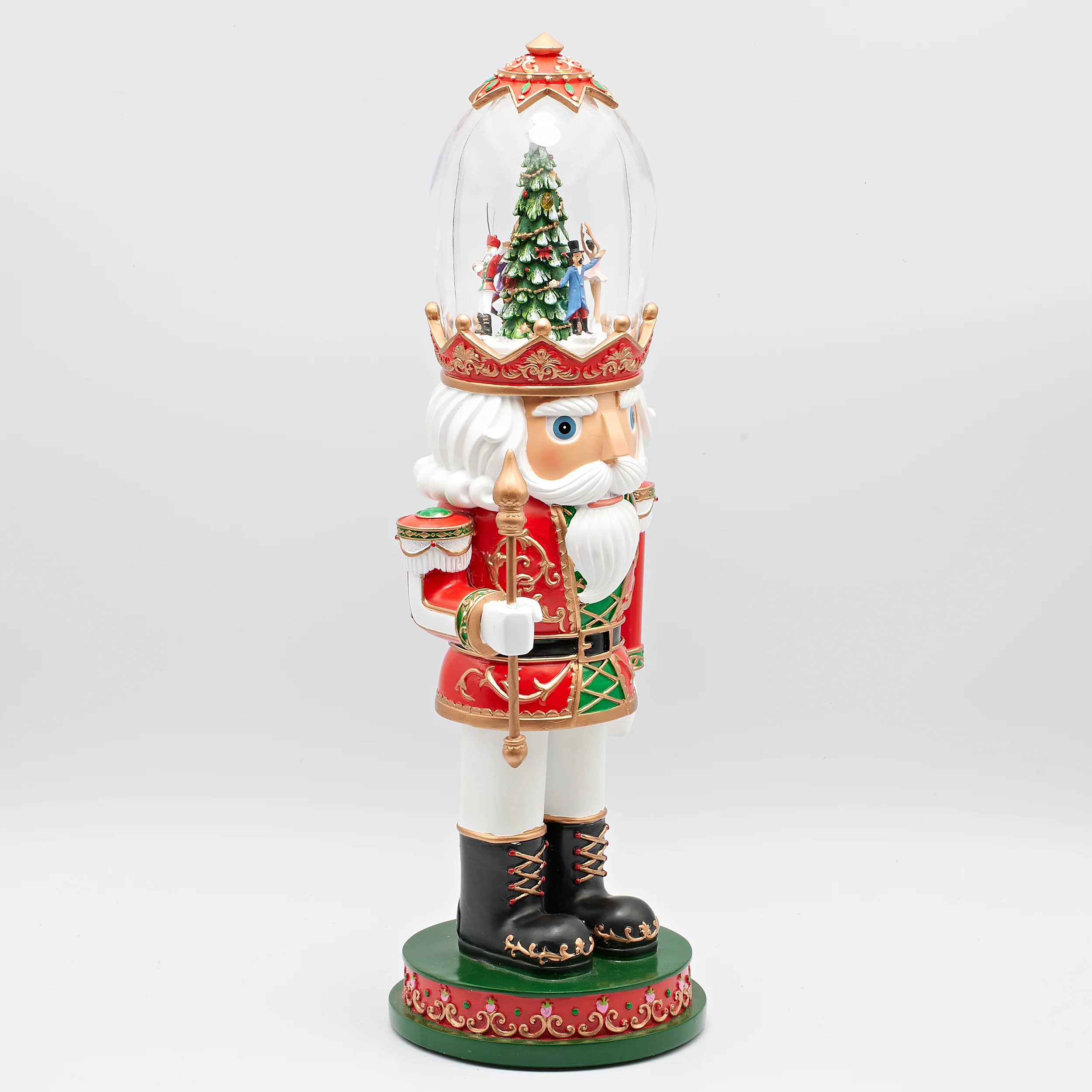 Amusements Lighted Musical Nutcracker with Rotating Dancers Hat Scene - Image 2