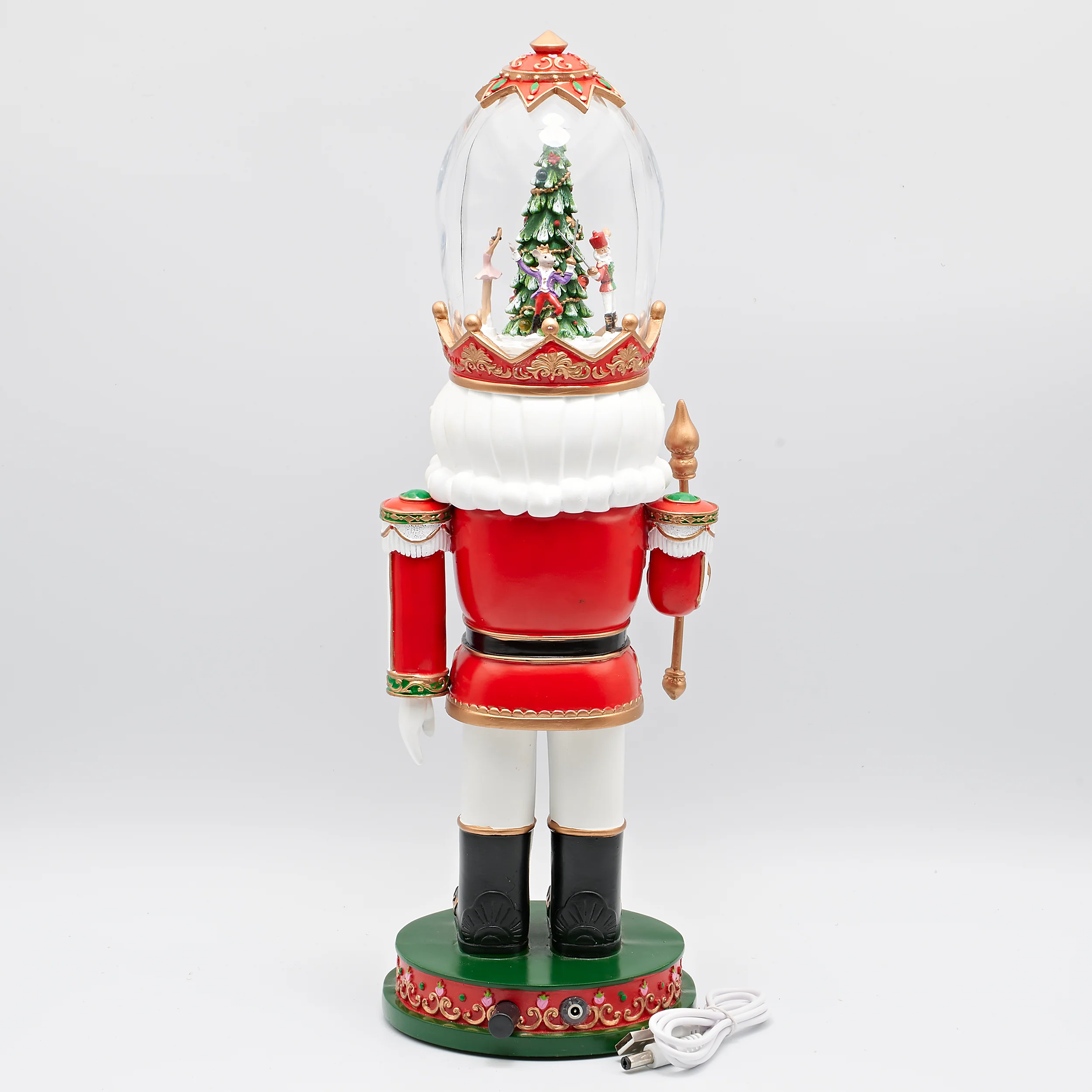 Amusements Lighted Musical Nutcracker with Rotating Dancers Hat Scene - Image 3