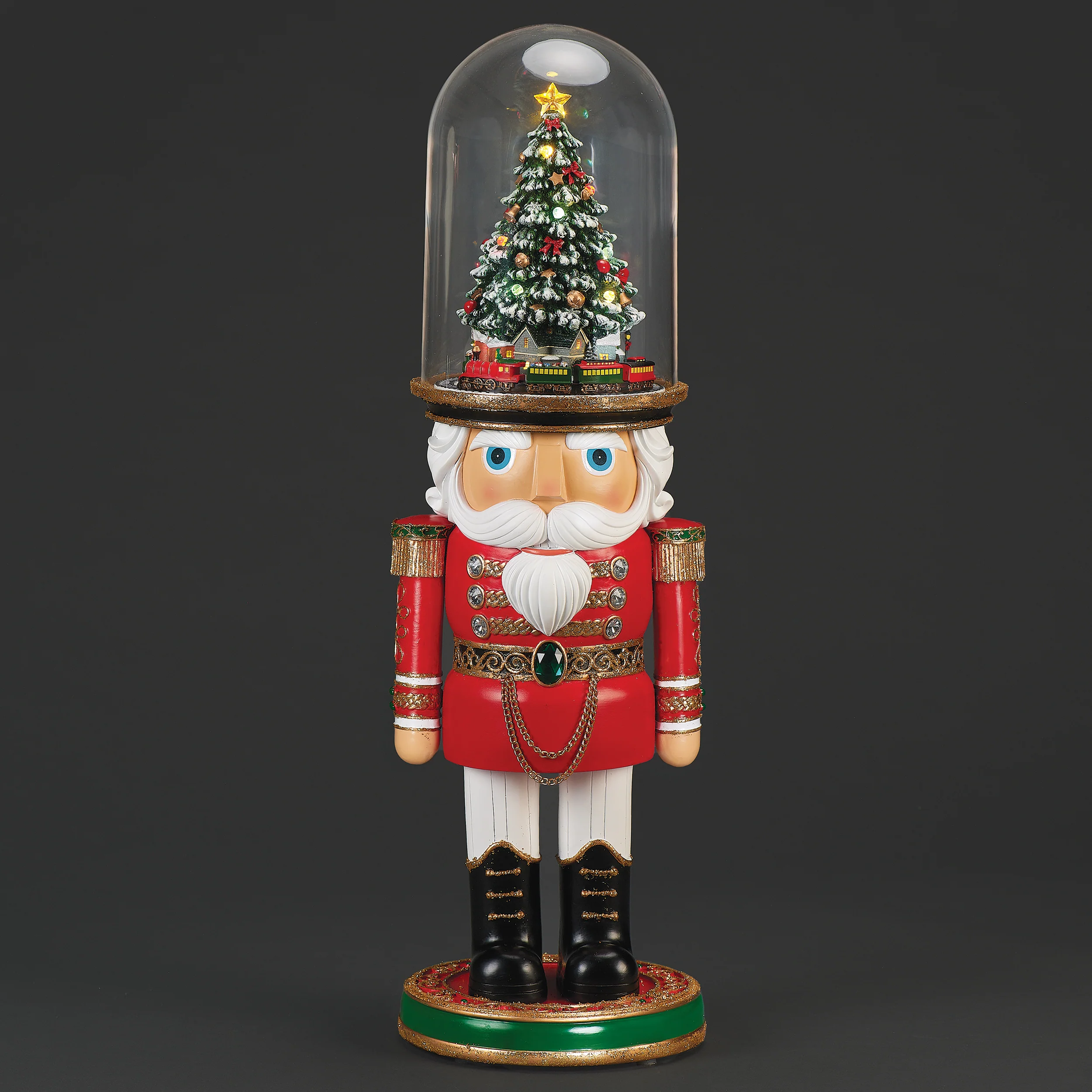 Amusements Lighted Musical Nutcracker with Rotating Train Hat