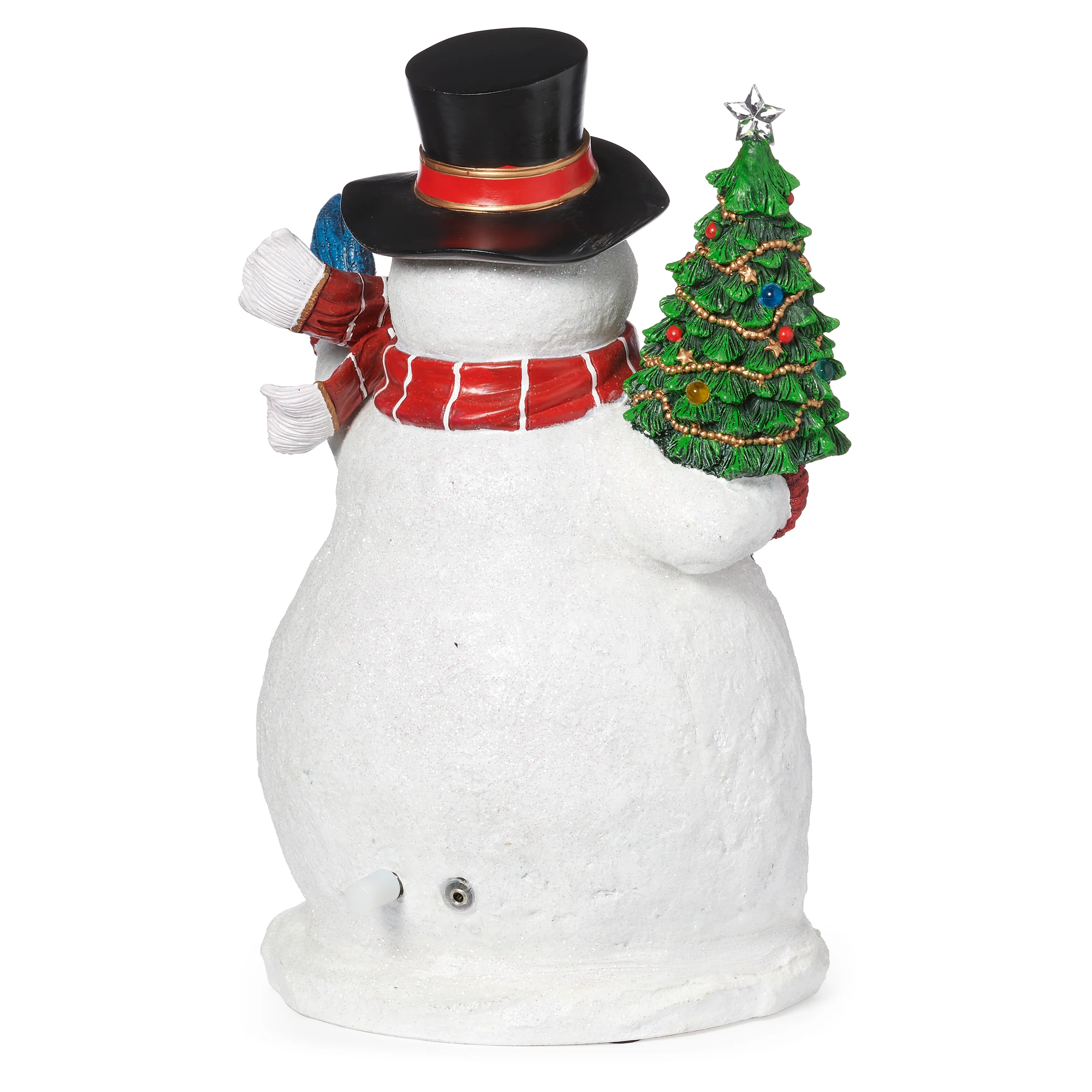 Amusements Lighted Musical Snowman with Dual-Level Rotating Christmas Village Scenes - Image 3