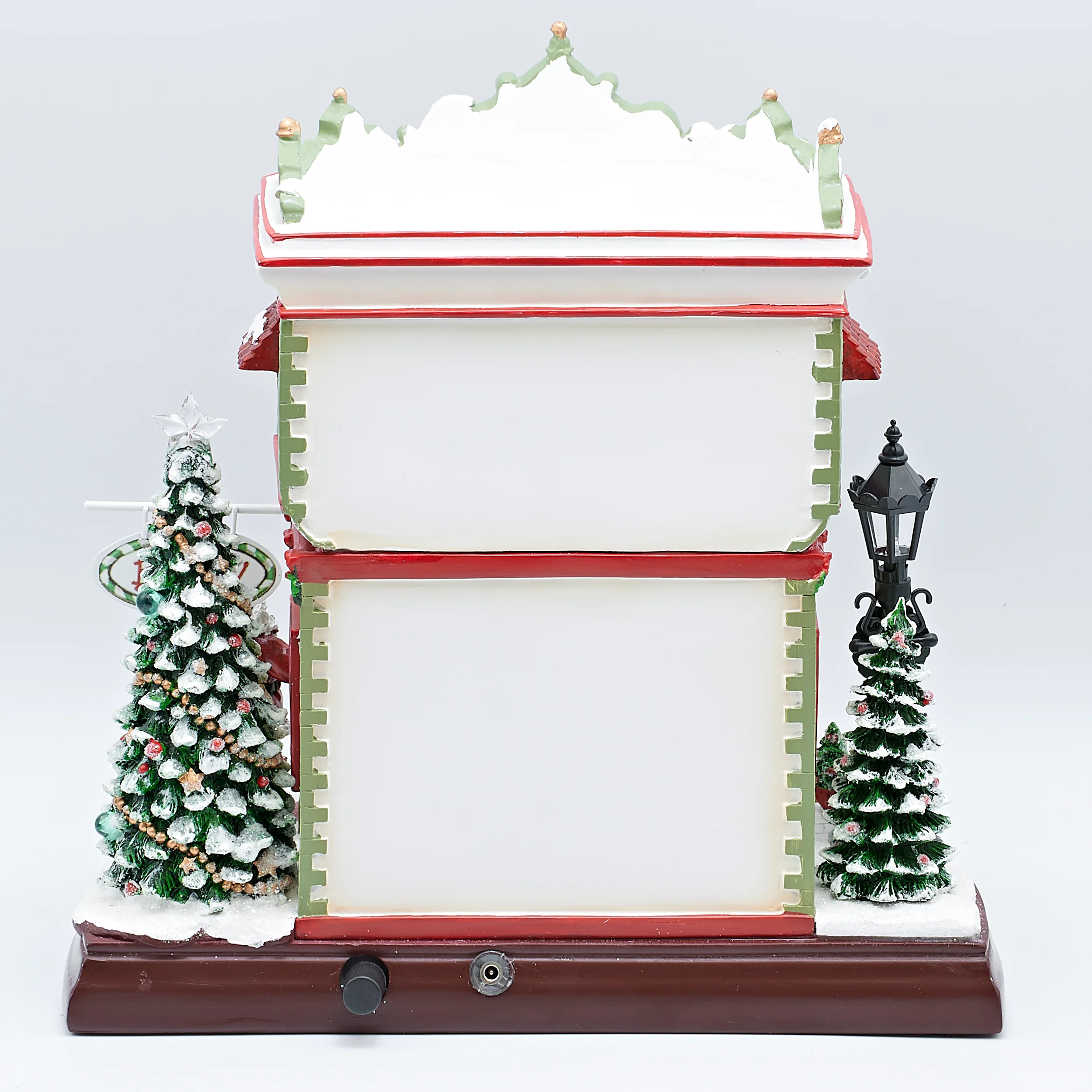 Amusements Christmas Village Musical Bakery & Candy Store with Rotating Cake - Image 3