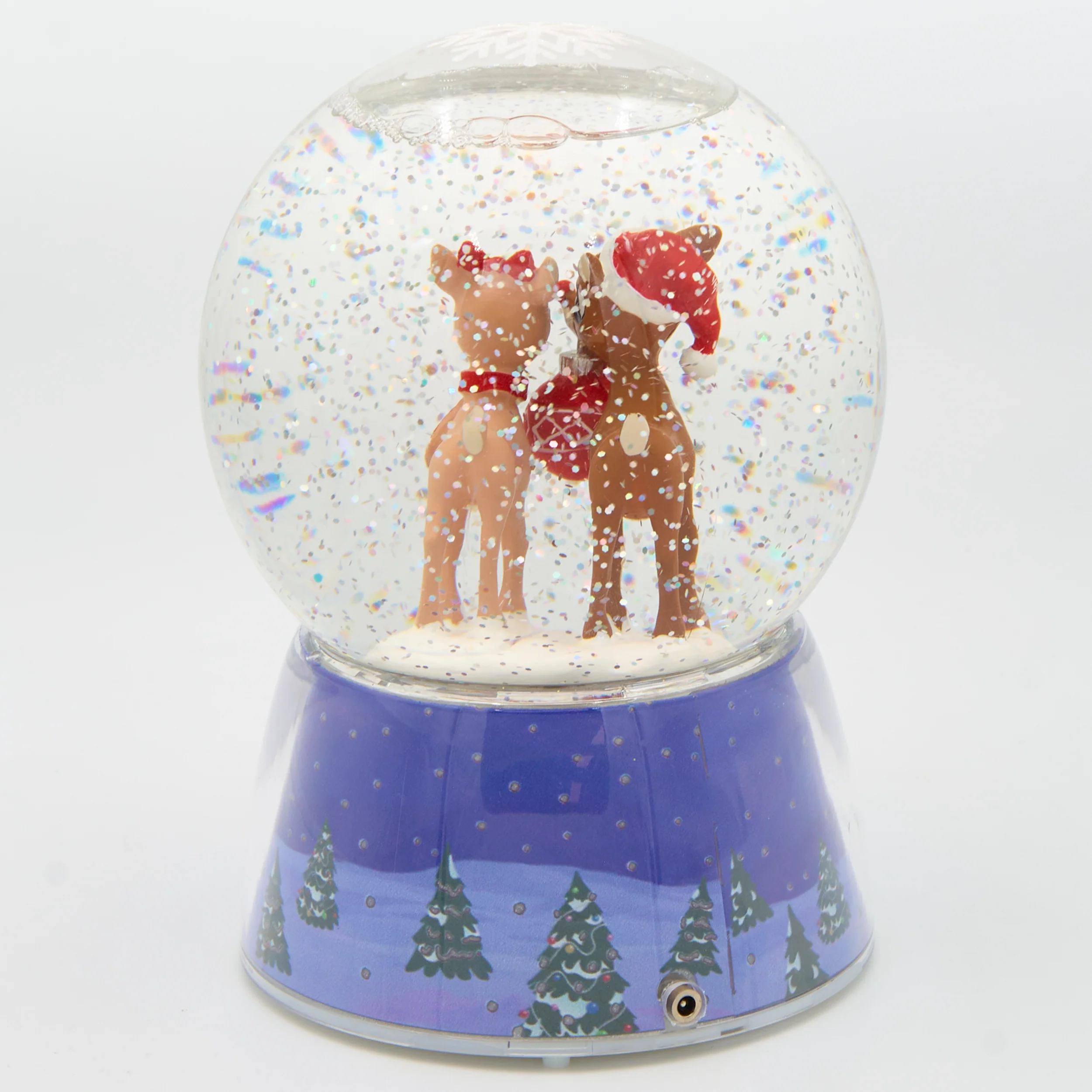 Rudolph Musical Lighted Glitterdome - Image 3