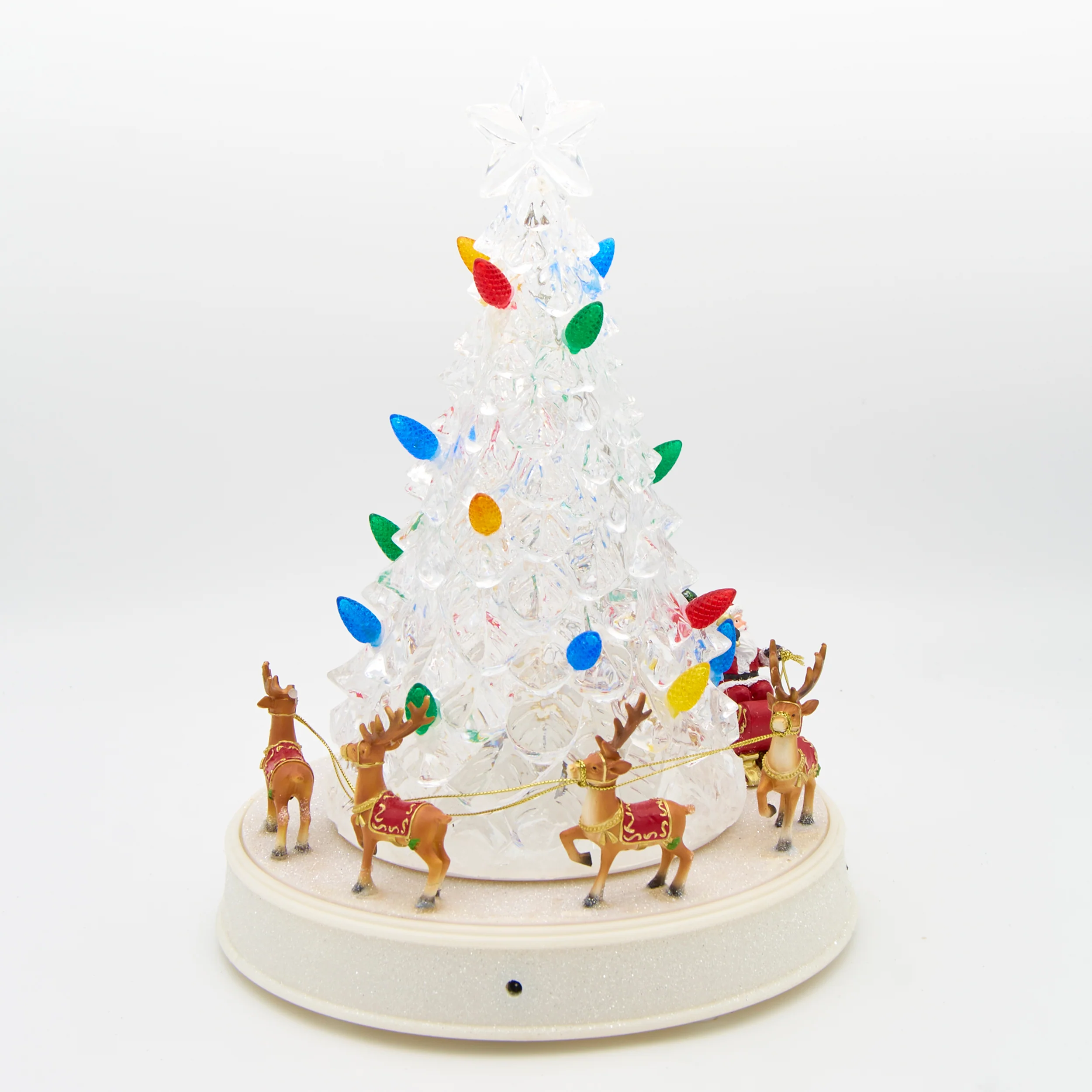 Lighted Musical Tree with Santa & Reindeer - Image 2