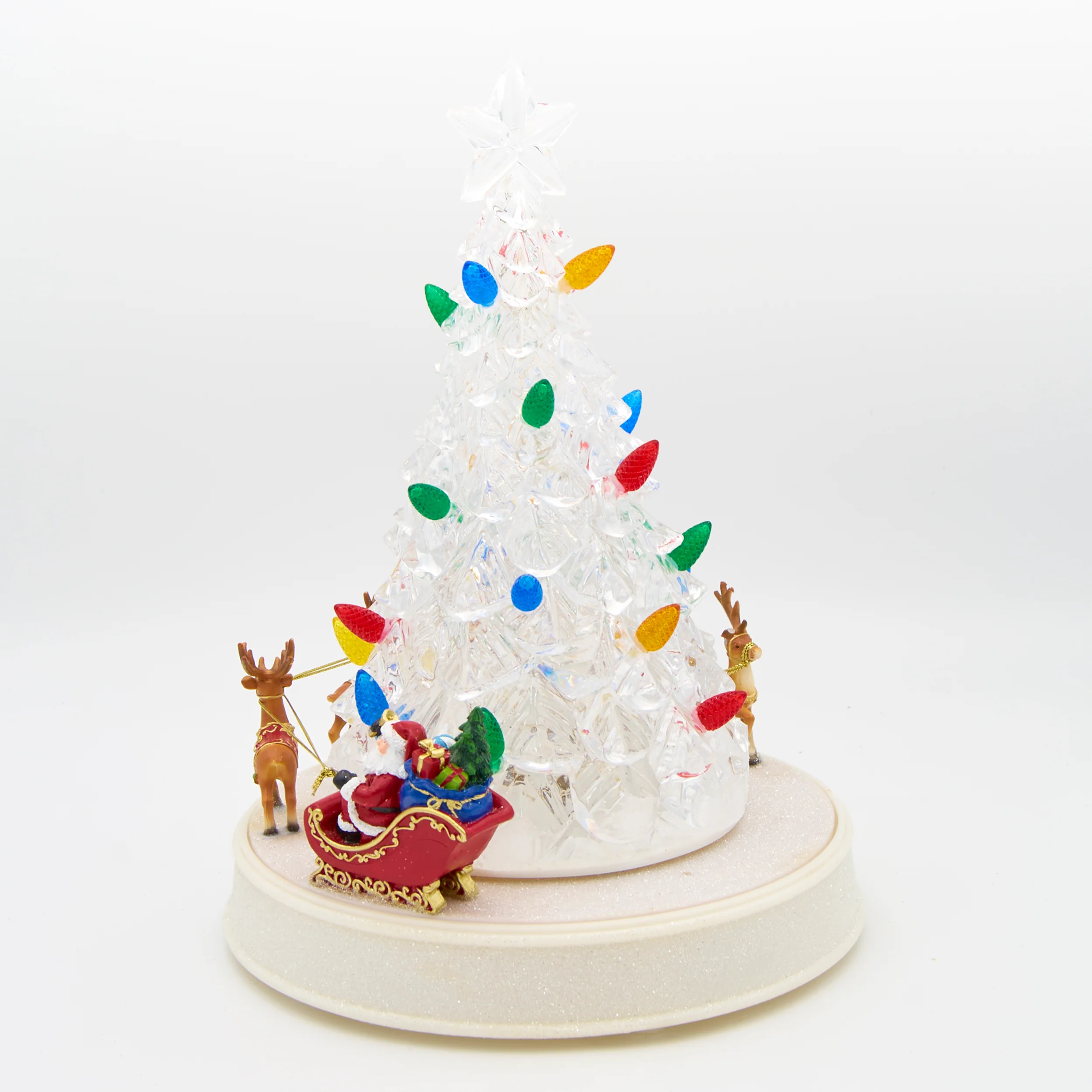 Lighted Musical Tree with Santa & Reindeer - Image 3