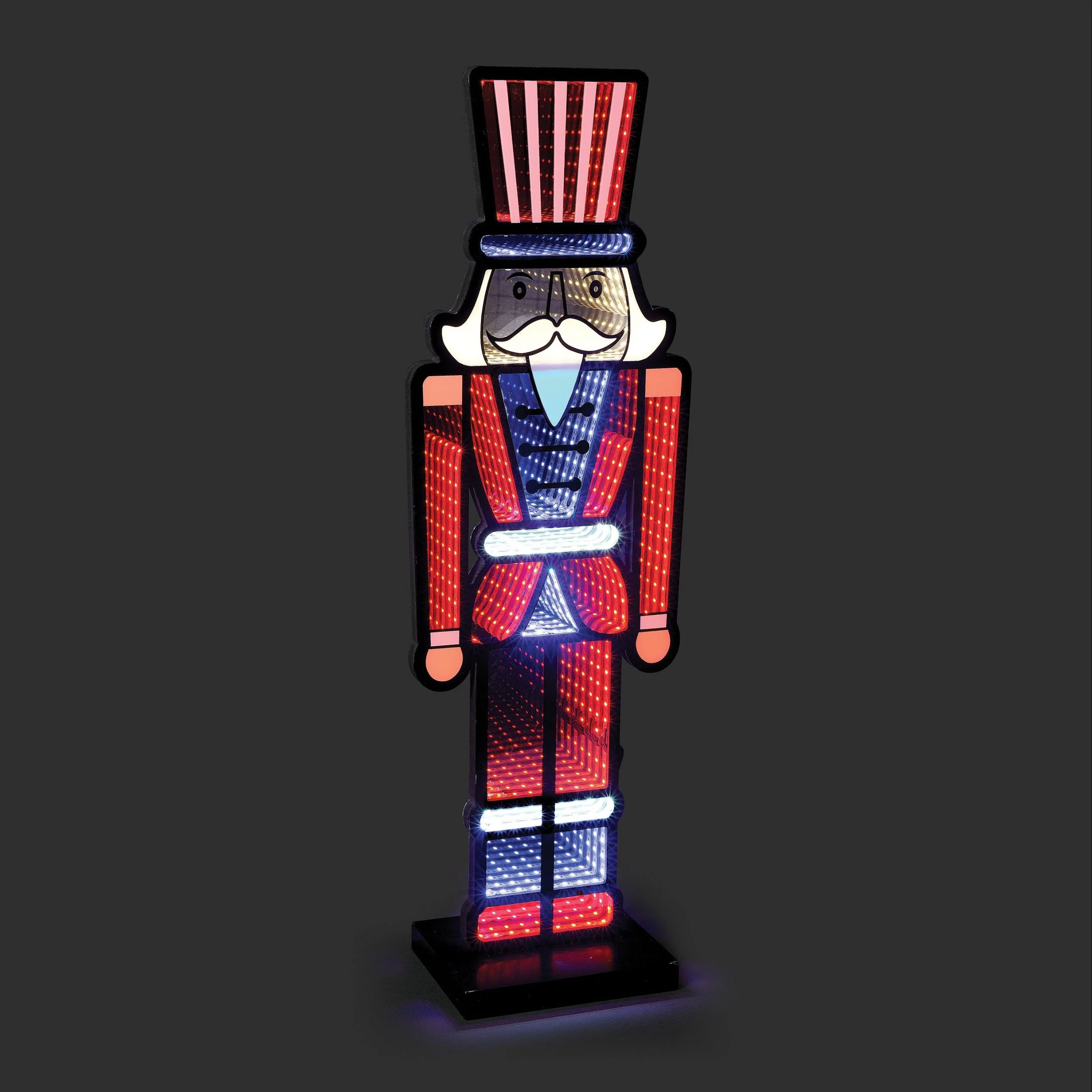Roman Lights Patriotic Nutcracker Eternity Light Table Decor